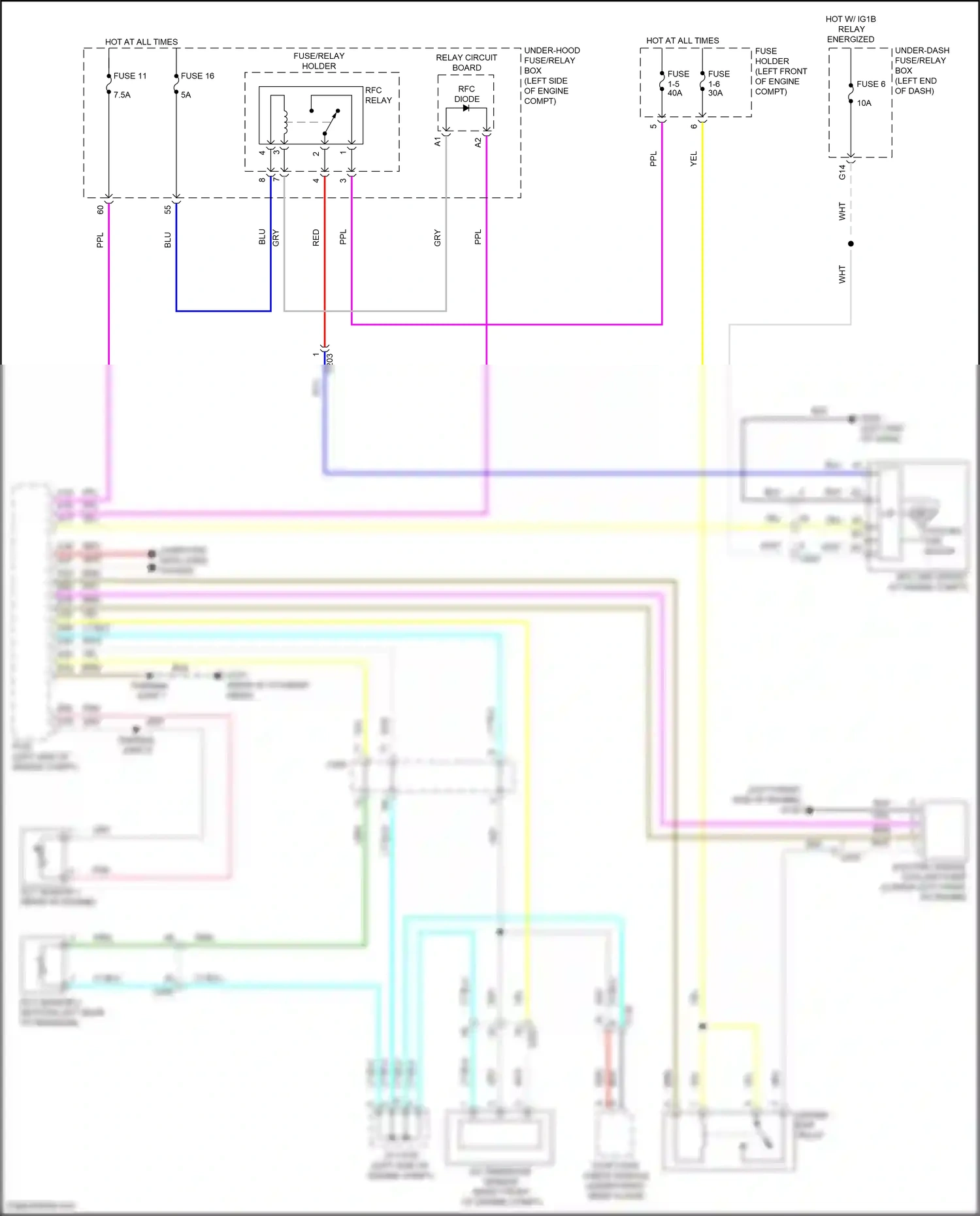 Wiring diagram computer data lines system for Honda CR-V V facelift (2019-2024) (32 of 116)