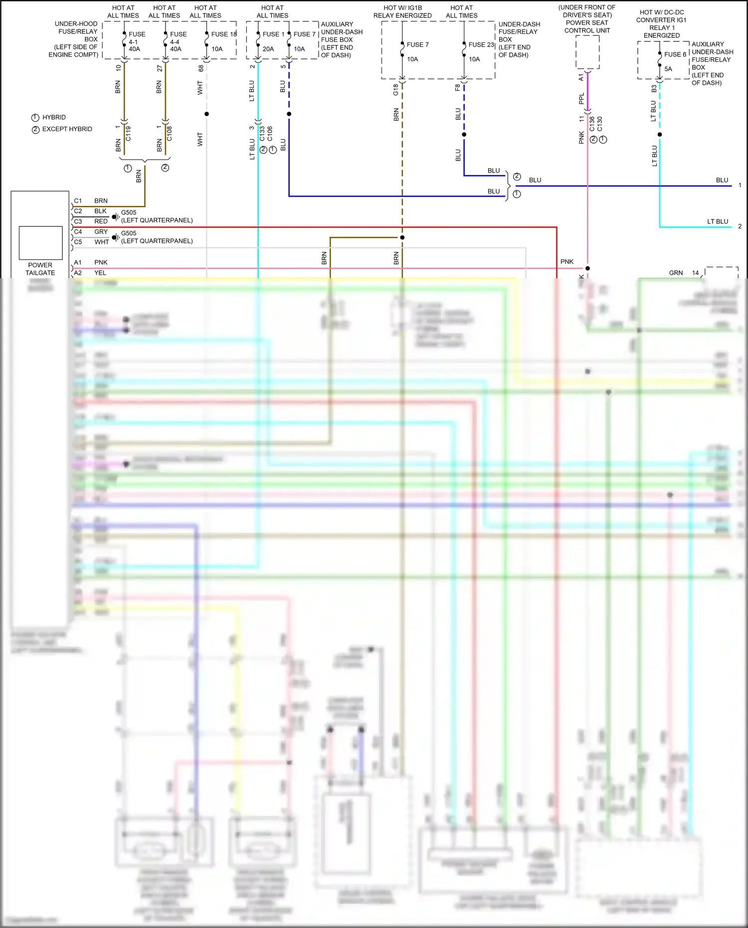Wiring diagram computer data lines system for Honda CR-V V facelift (2019-2024) (88 of 116)