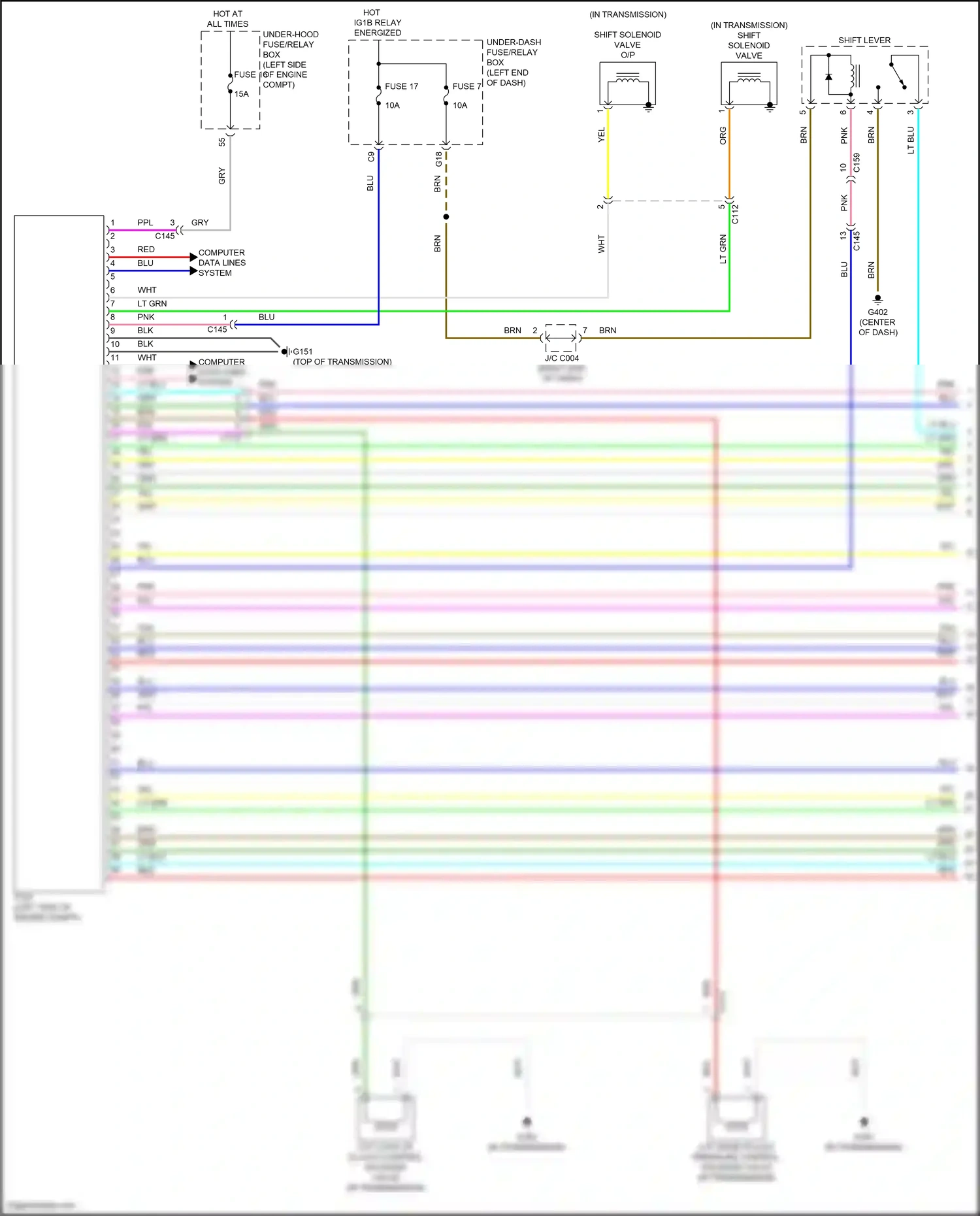Wiring diagram computer data lines system for Honda CR-V V facelift (2019-2024) (101 of 116)
