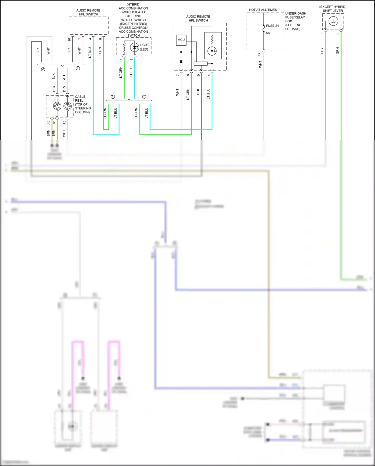 Wiring diagram computer data lines system for Honda CR-V V facelift (2019-2024) (17 of 116)