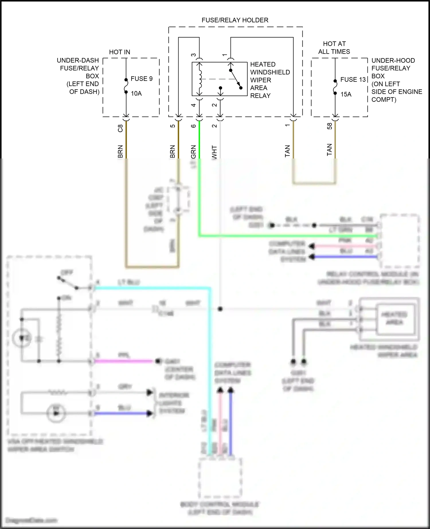 Wiring diagram computer data lines system for Honda CR-V V facelift (2019-2024) (55 of 116)