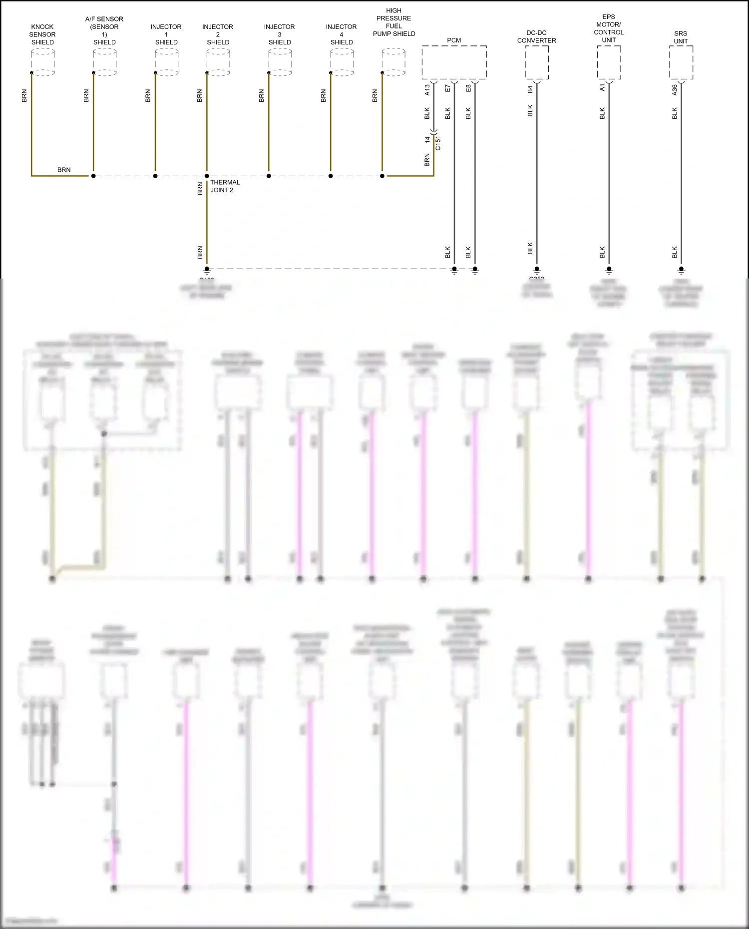 Wiring diagram console accessory power socket for Honda CR-V V facelift (2019-2024) (1 of 5)