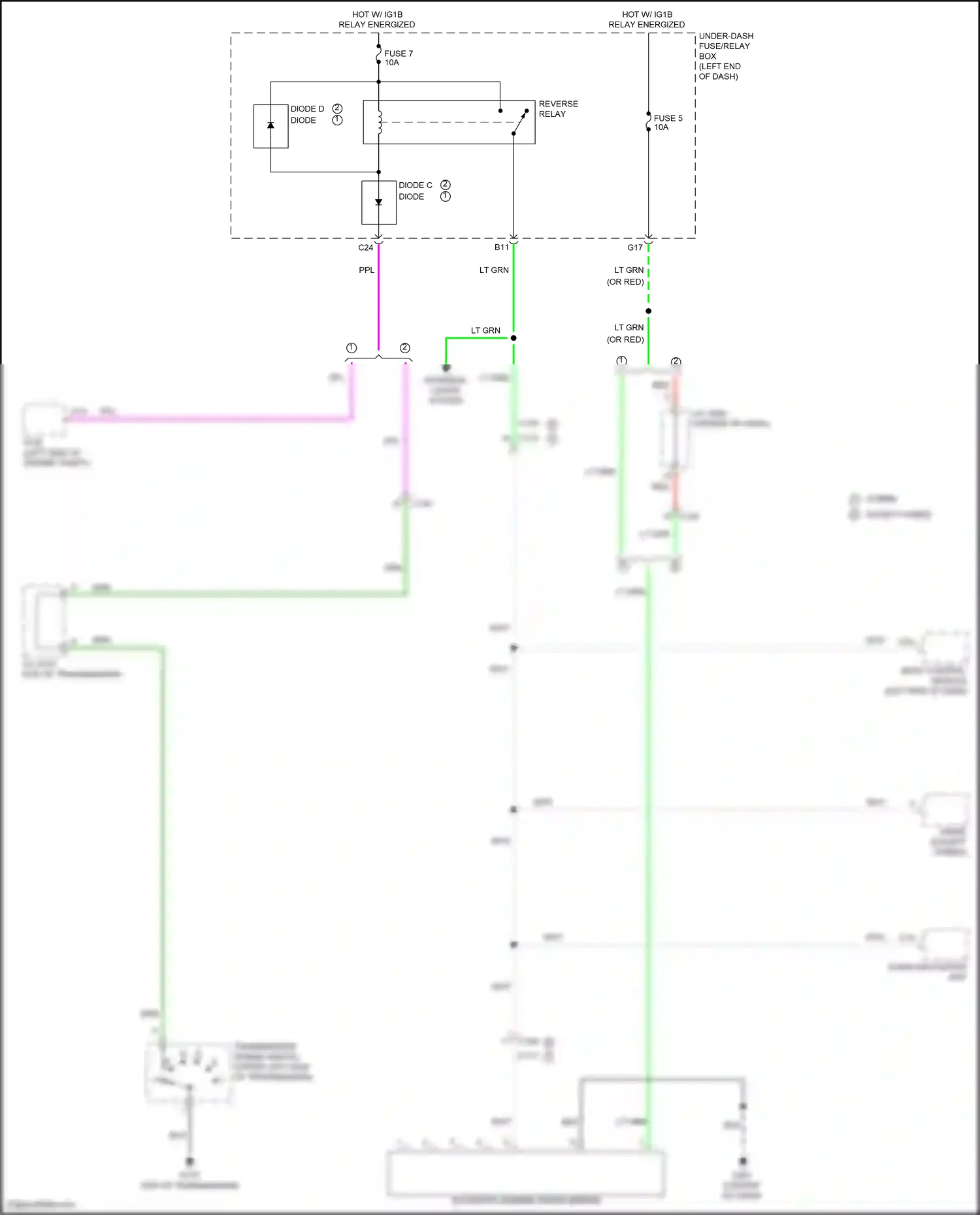 Wiring diagram diode d diode a for Honda CR-V V facelift (2019-2024) (1 of 2)