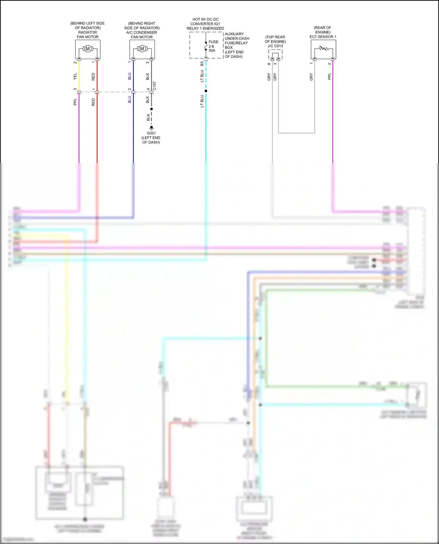 Wiring diagram ect sensor 1 for Honda CR-V V facelift (2019-2024) (1 of 1)
