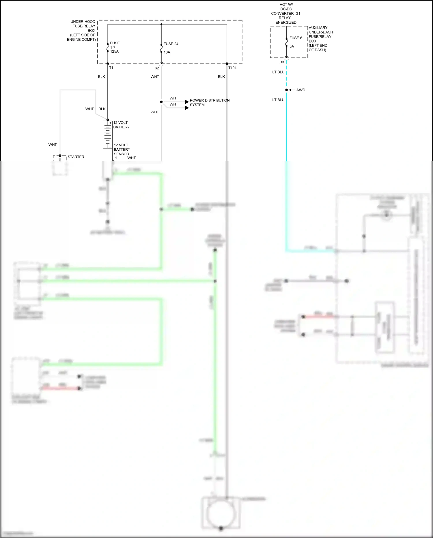 Wiring diagram engine controls system for Honda CR-V V facelift (2019-2024) (4 of 5)