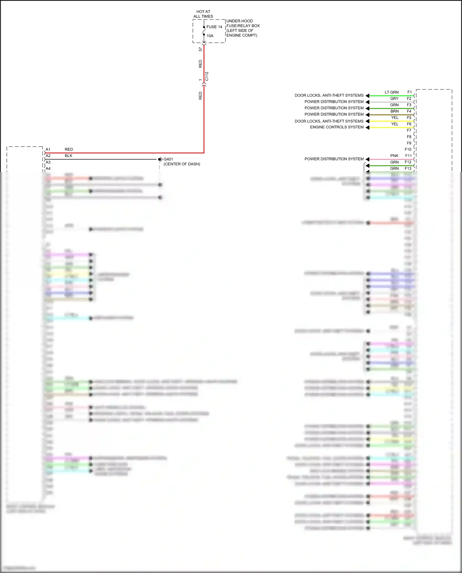 Wiring diagram engine controls system for Honda CR-V V facelift (2019-2024) (2 of 5)