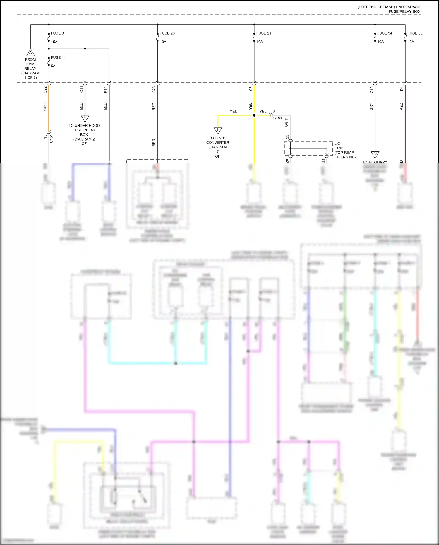 Wiring diagram evap leak check module for Honda CR-V V facelift (2019-2024) (7 of 8)