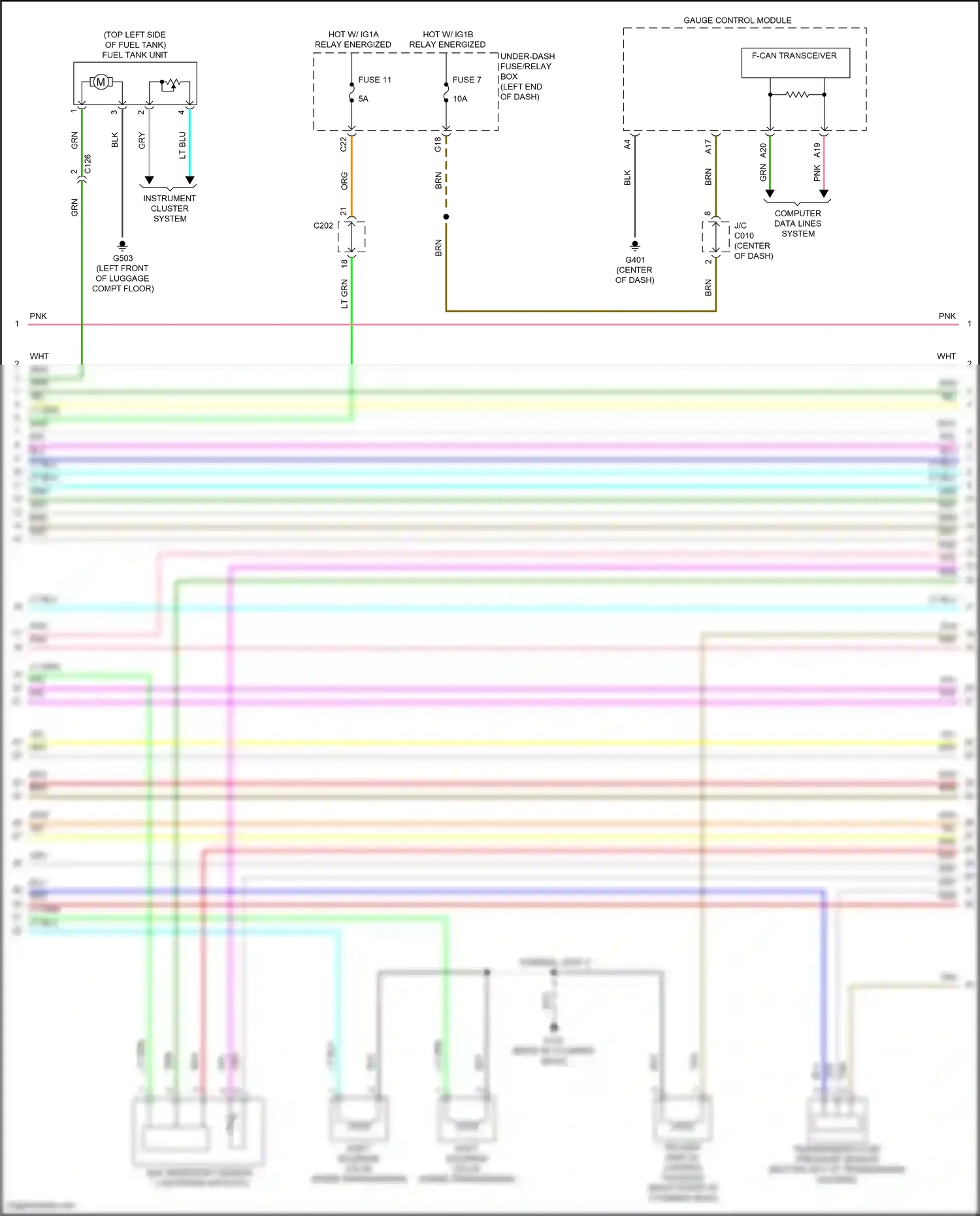 Wiring diagram gauge control module for Honda CR-V V facelift (2019-2024) (41 of 42)
