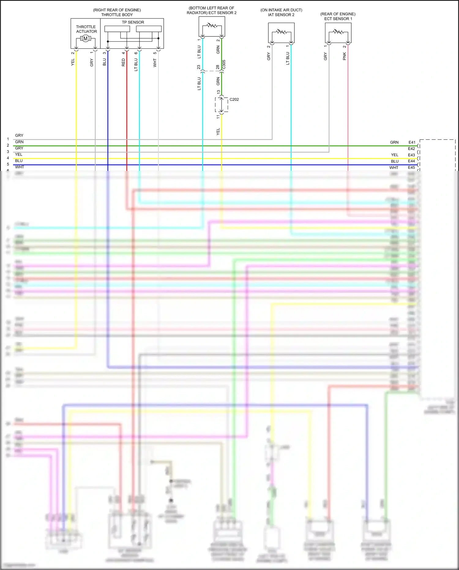 Wiring diagram iat sensor 2 for Honda CR-V V facelift (2019-2024) (1 of 1)