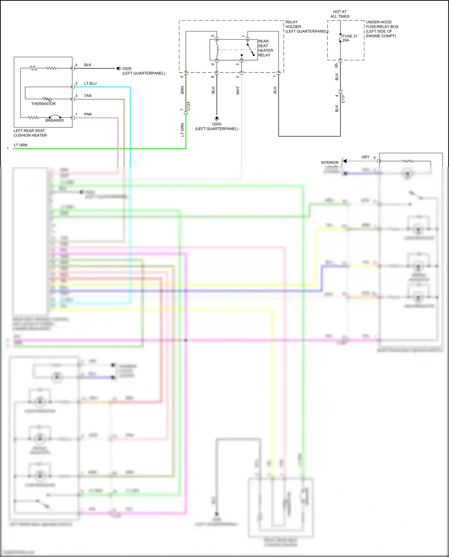 Wiring diagram low indicator for Honda CR-V V facelift (2019-2024) (1 of 1)