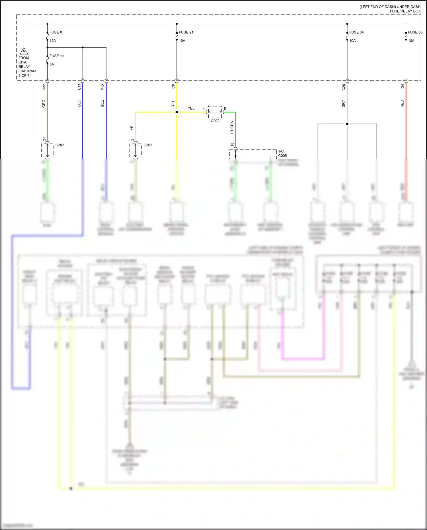 Wiring diagram maf sensor/ iat sensor 1 for Honda CR-V V facelift (2019-2024) (1 of 1)