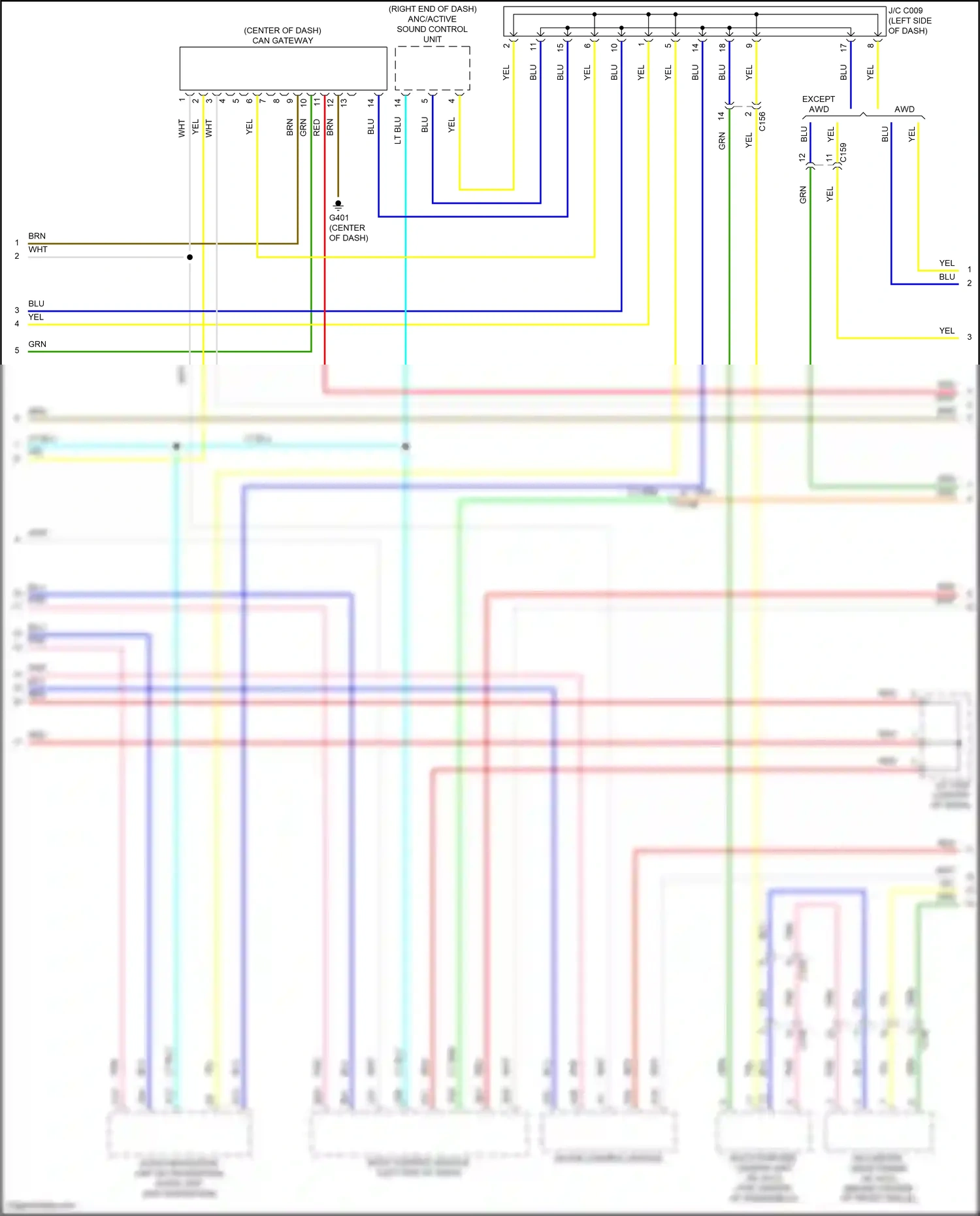 Wiring diagram multi-purpose camera unit for Honda CR-V V facelift (2019-2024) (1 of 4)