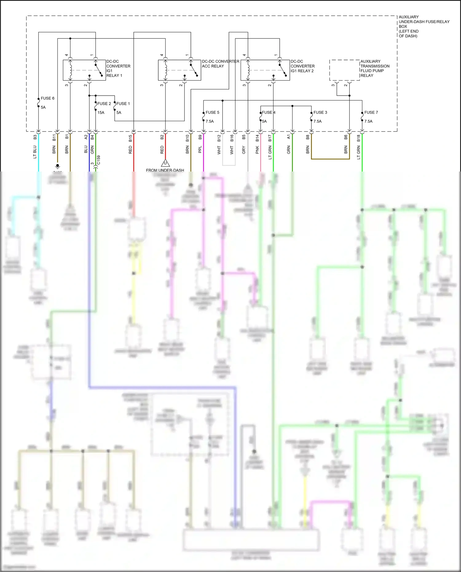 Wiring diagram multi-purpose camera for Honda CR-V V facelift (2019-2024) (1 of 2)
