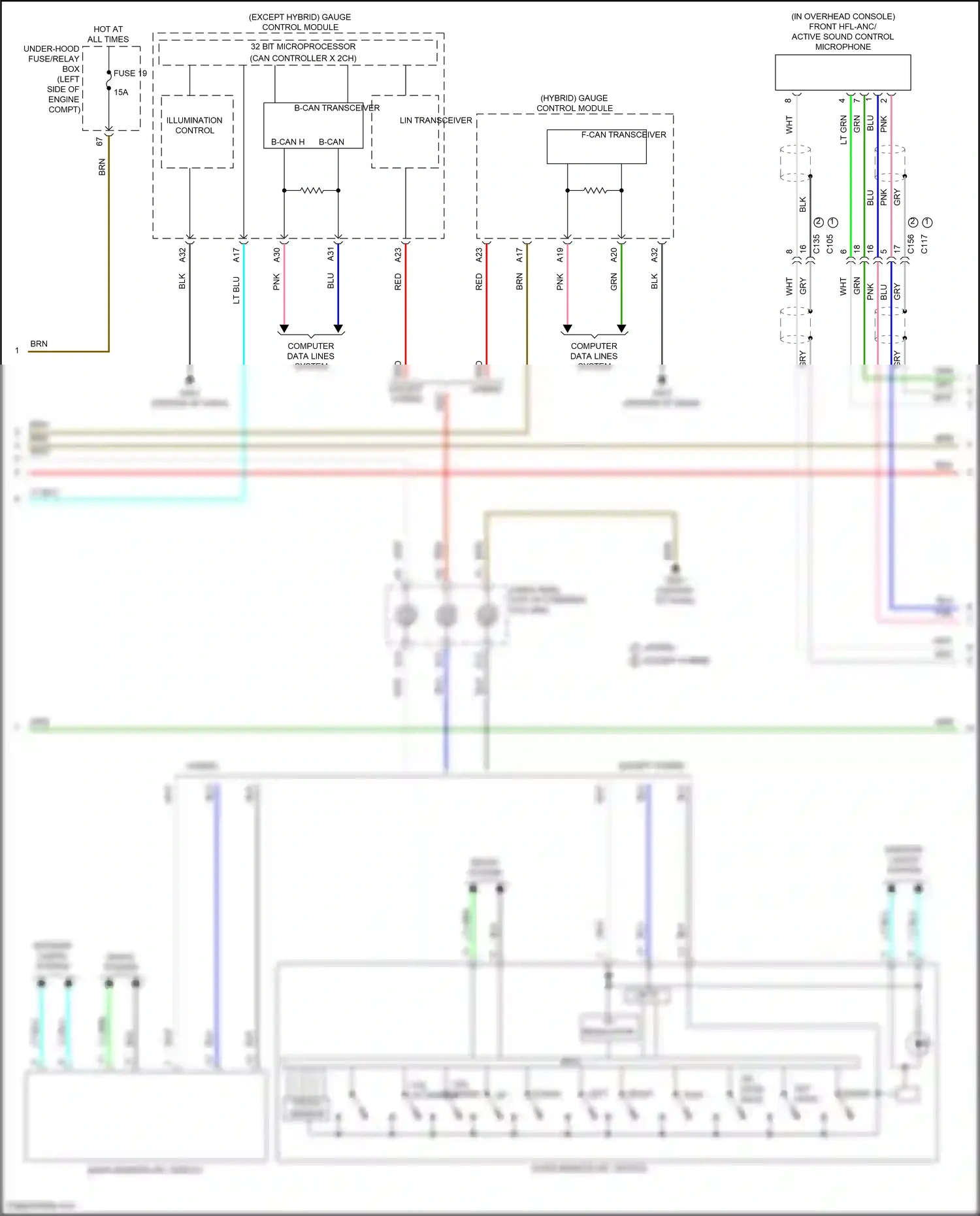 Wiring diagram on hook/ back for Honda CR-V V facelift (2019-2024) (2 of 4)