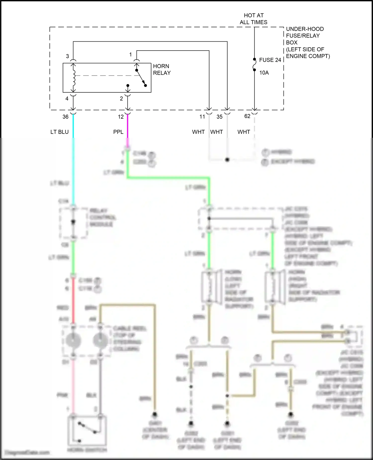 Honda CR-V V facelift (2019-2024) relay control module wiring diagram  (11 of 27)