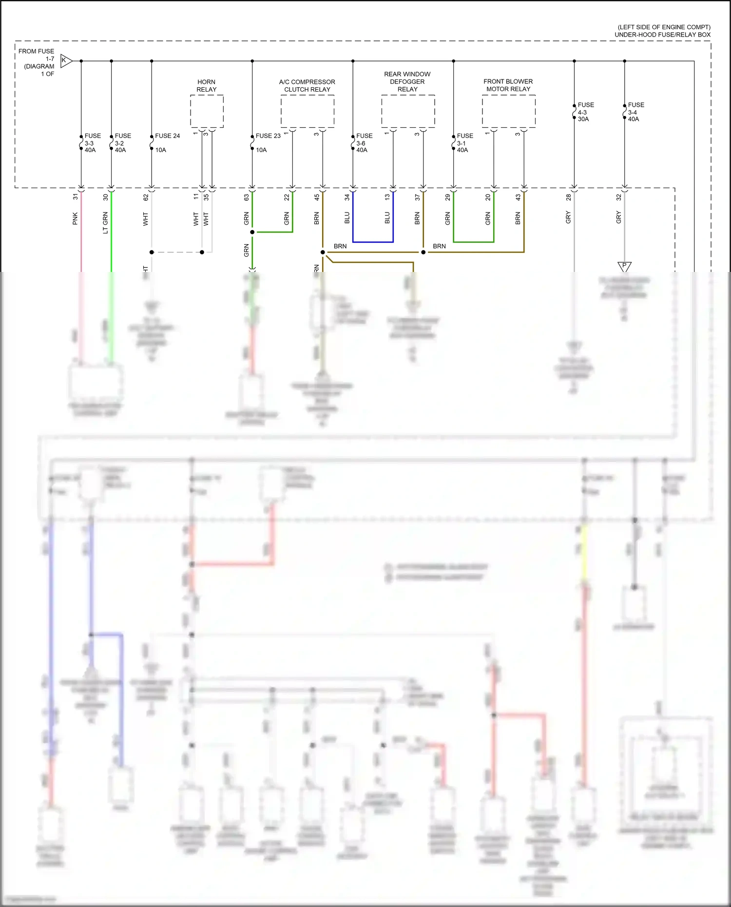Honda CR-V V facelift (2019-2024) relay control module wiring diagram  (16 of 27)