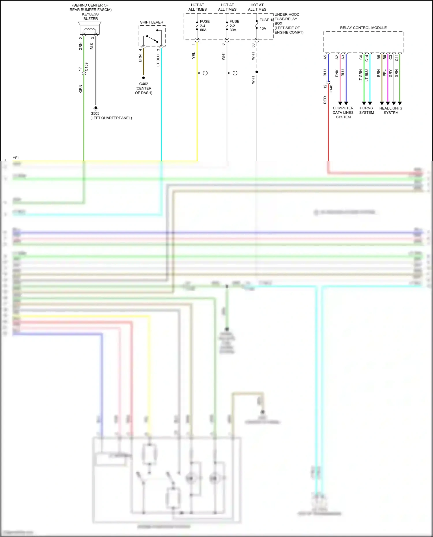 Wiring diagram relay control module for Honda CR-V V facelift (2019-2024) (21 of 27)