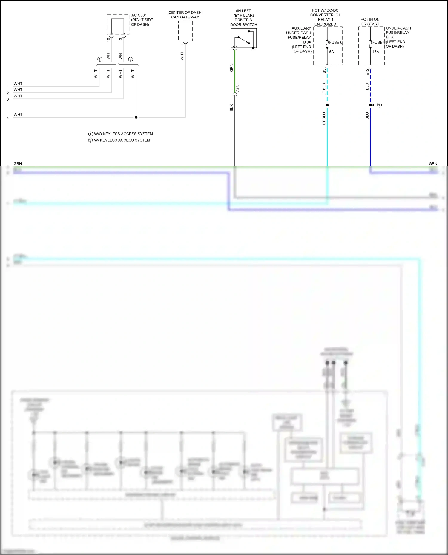 Wiring diagram speedometer, multi-information display for Honda CR-V V facelift (2019-2024) (1 of 1)