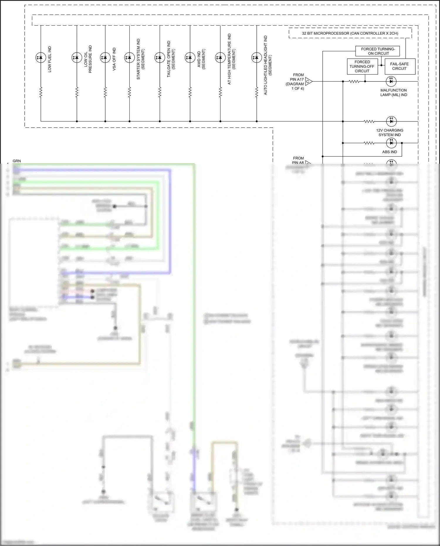 Wiring diagram starter system ind for Honda CR-V V facelift (2019-2024) (1 of 1)