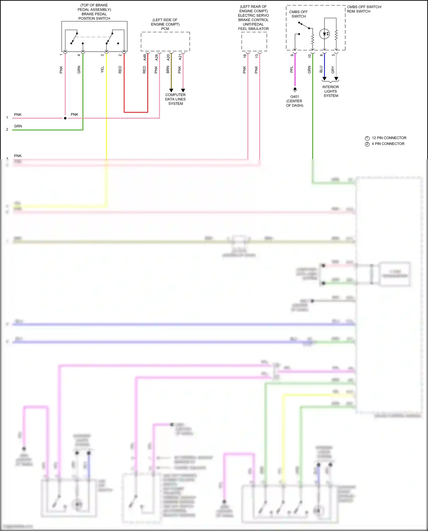 Wiring diagram support mode/ econ ev switch for Honda CR-V V facelift (2019-2024) (1 of 1)