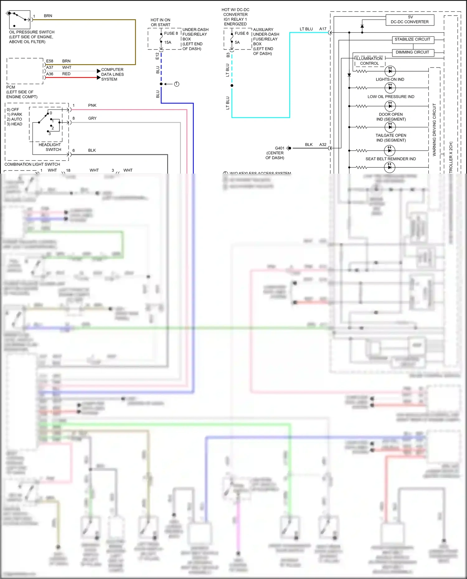 Wiring diagram tpms switch for Honda CR-V V facelift (2019-2024) (1 of 1)