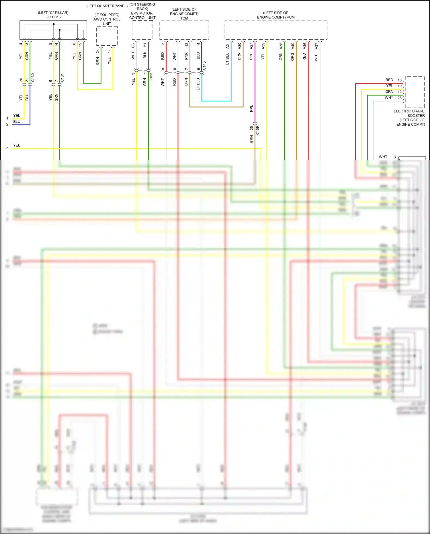 Wiring diagram vsa modulator control unit for Honda CR-V V facelift (2019-2024) (1 of 18)