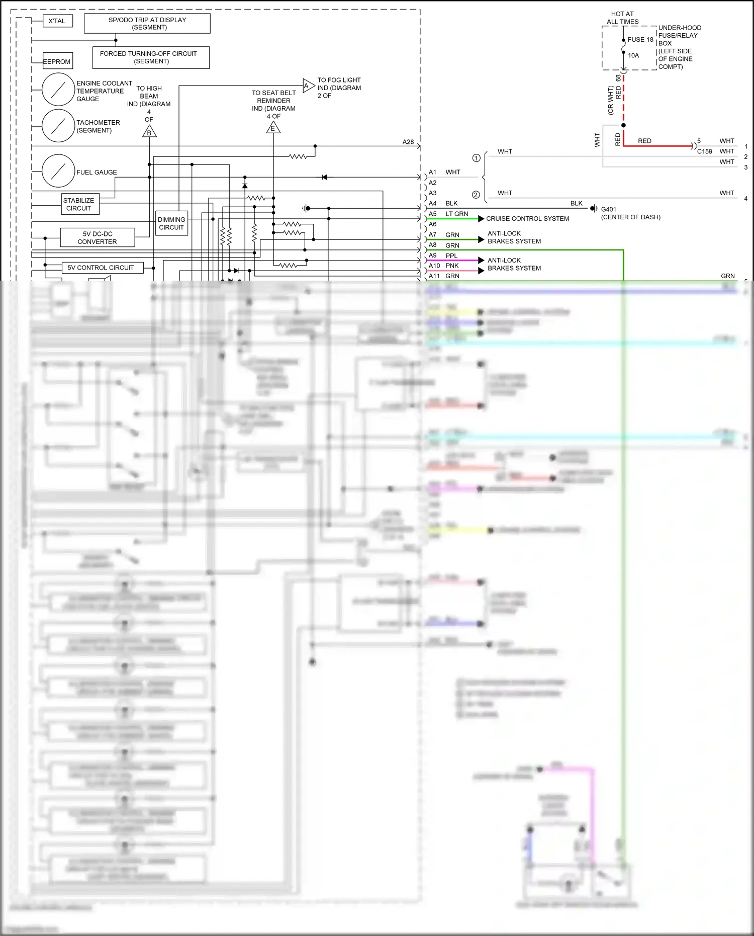 Wiring diagram warning systems for Honda CR-V V facelift (2019-2024) (1 of 1)