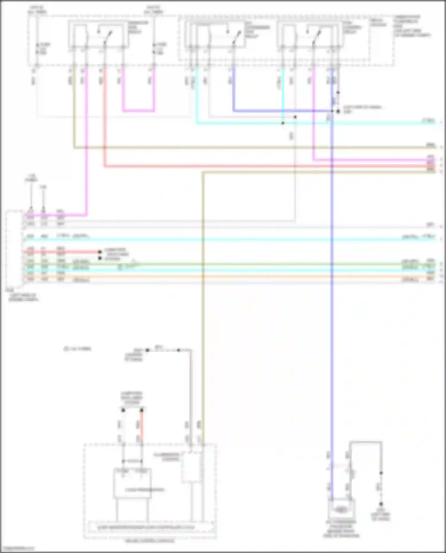 CR-V Honda V (2016-2022): Cooling fan circuit (1 of 2)