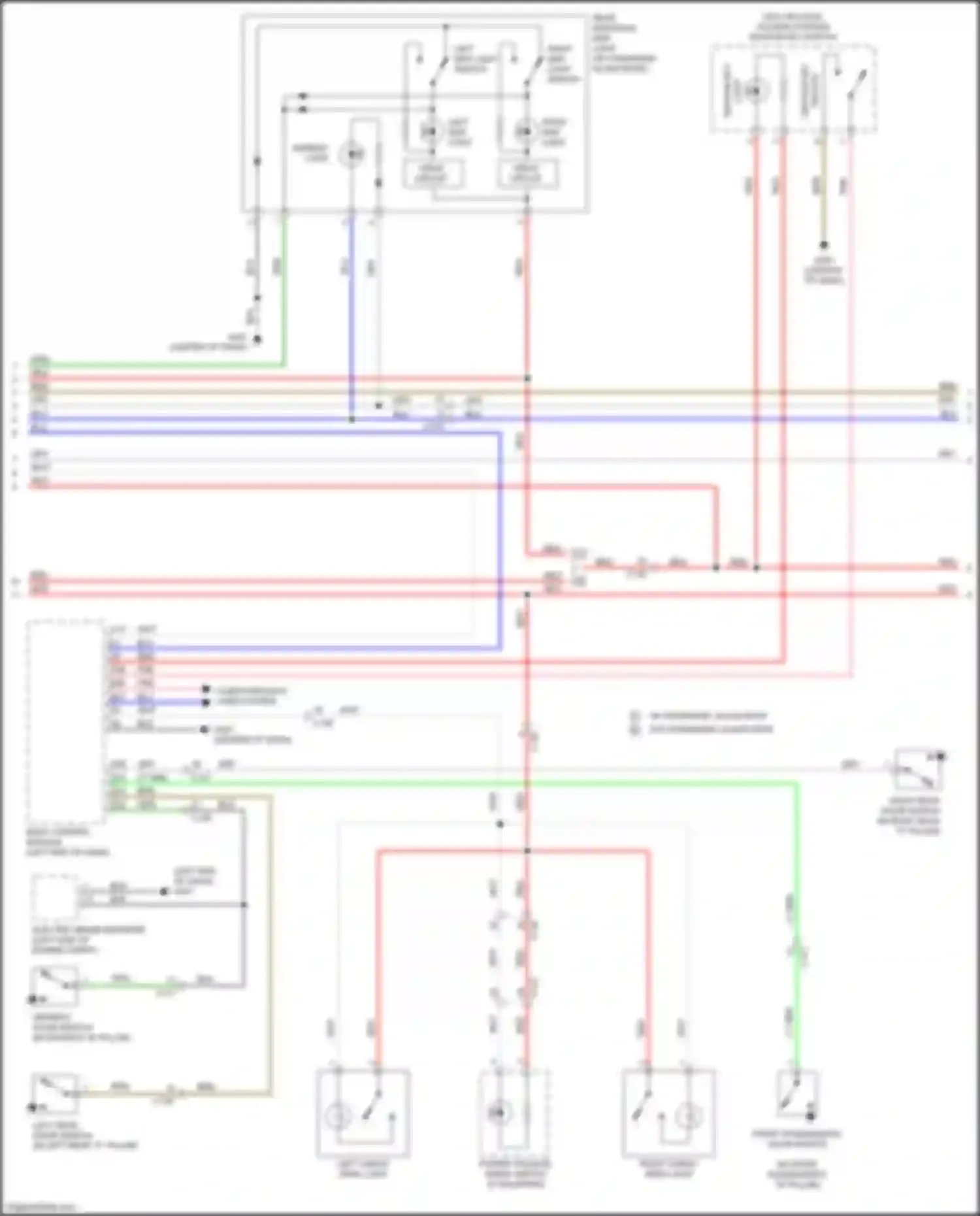 CR-V Honda V (2016-2022): Courtesy lamps circuit (2 of 3)