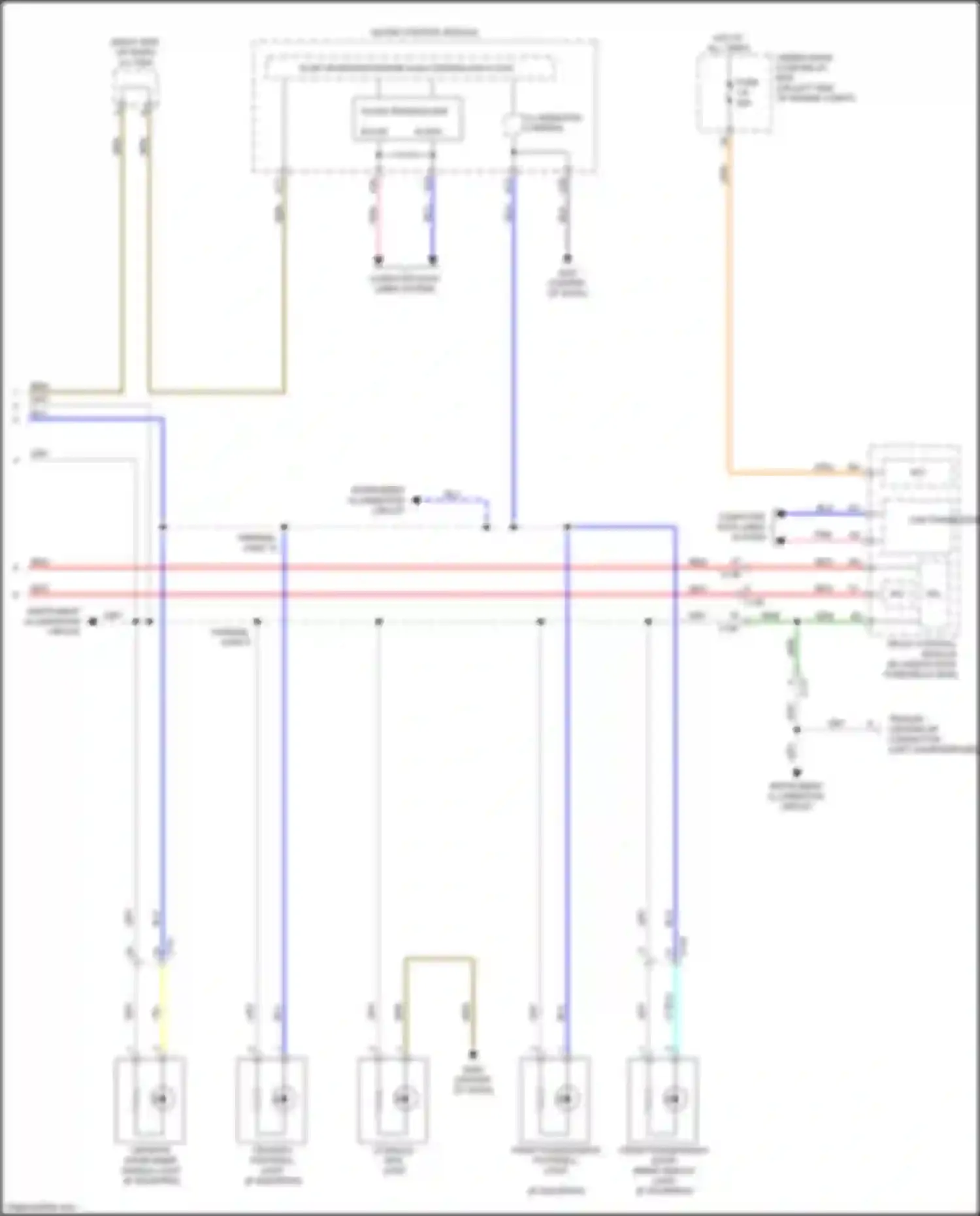 CR-V Honda V (2016-2022): Courtesy lamps circuit (3 of 3)