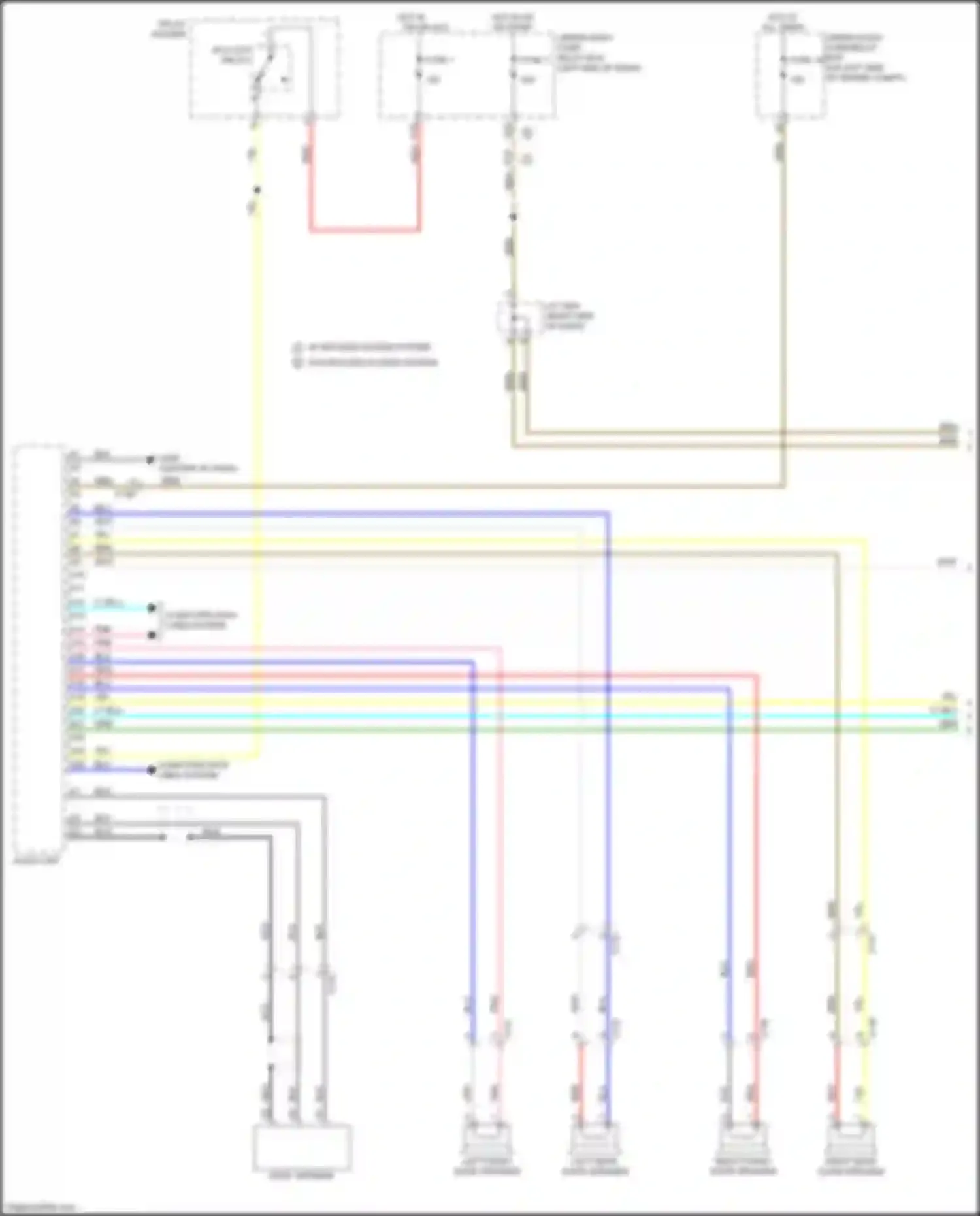 CR-V Honda V (2016-2022): Radio circuit, w/ color audio (1 of 3)