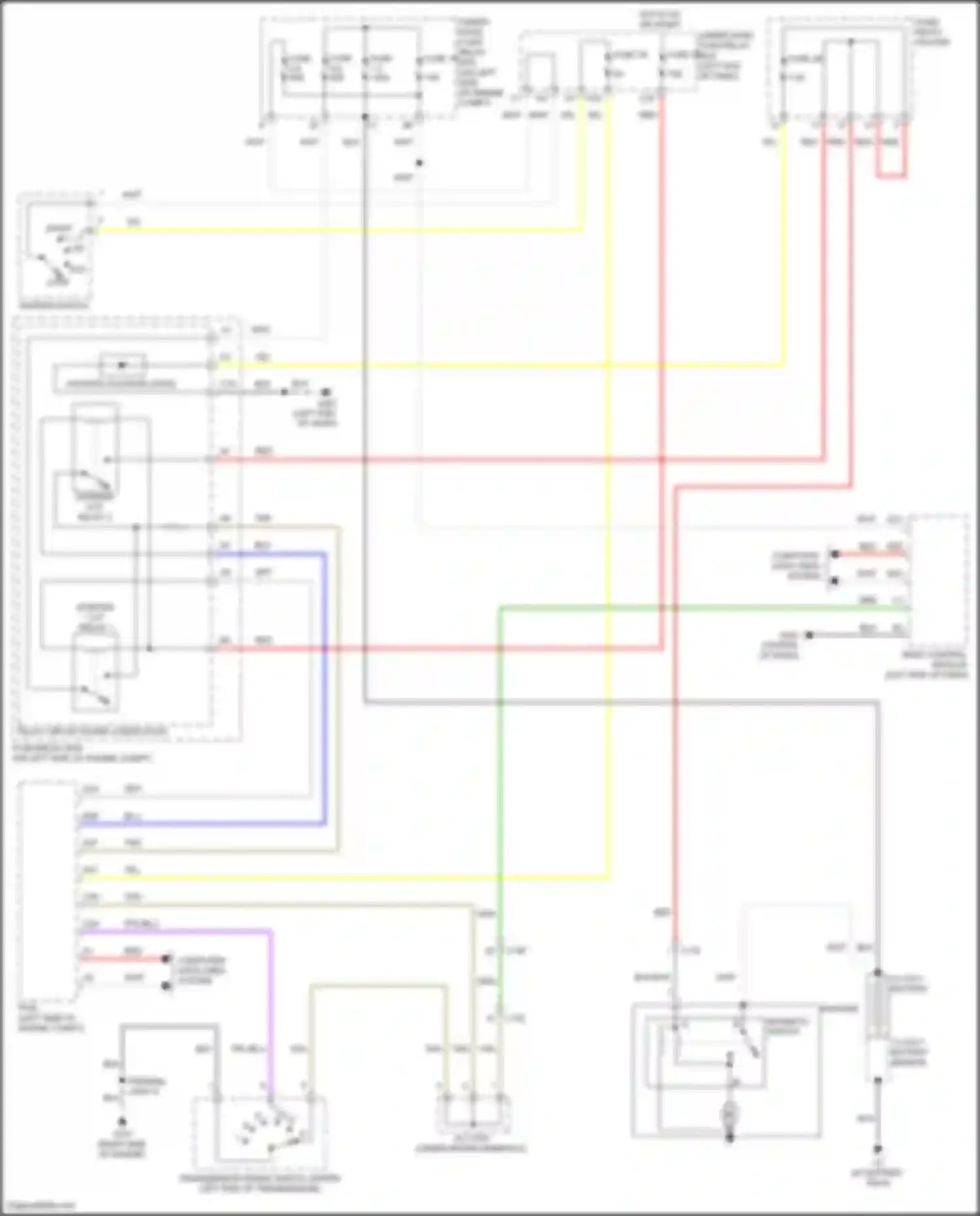 CR-V Honda V (2016-2022): Starting circuit, w/o keyless access system