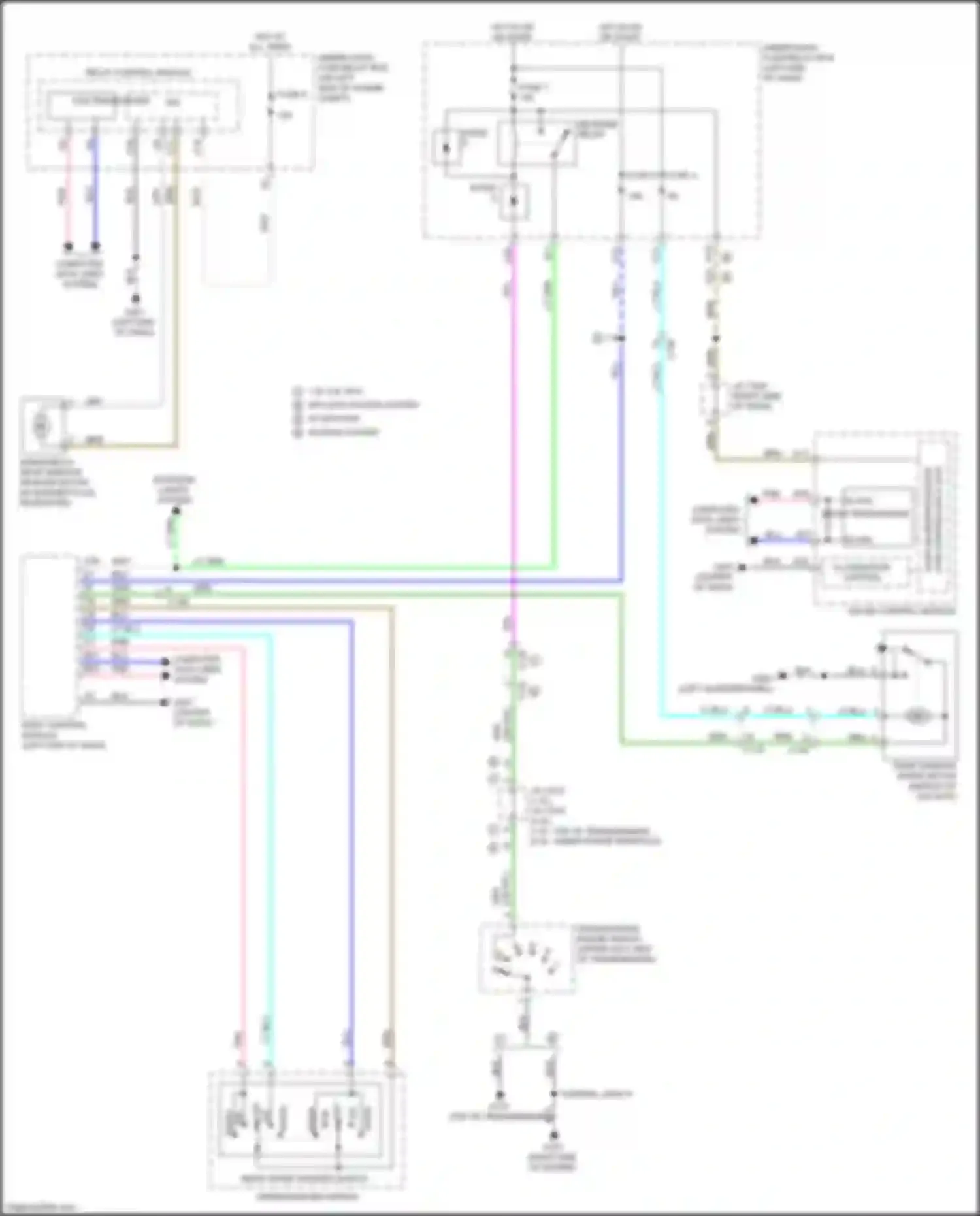 CR-V Honda V (2016-2022): Rear wiper/washer circuit