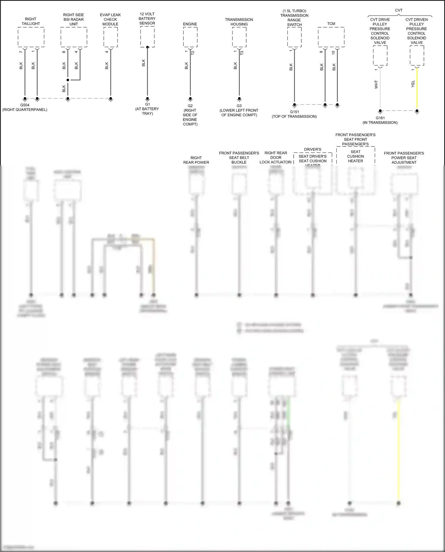 Wiring diagram 12 volt battery sensor for Honda CR-V V (2016-2022) (2 of 6)