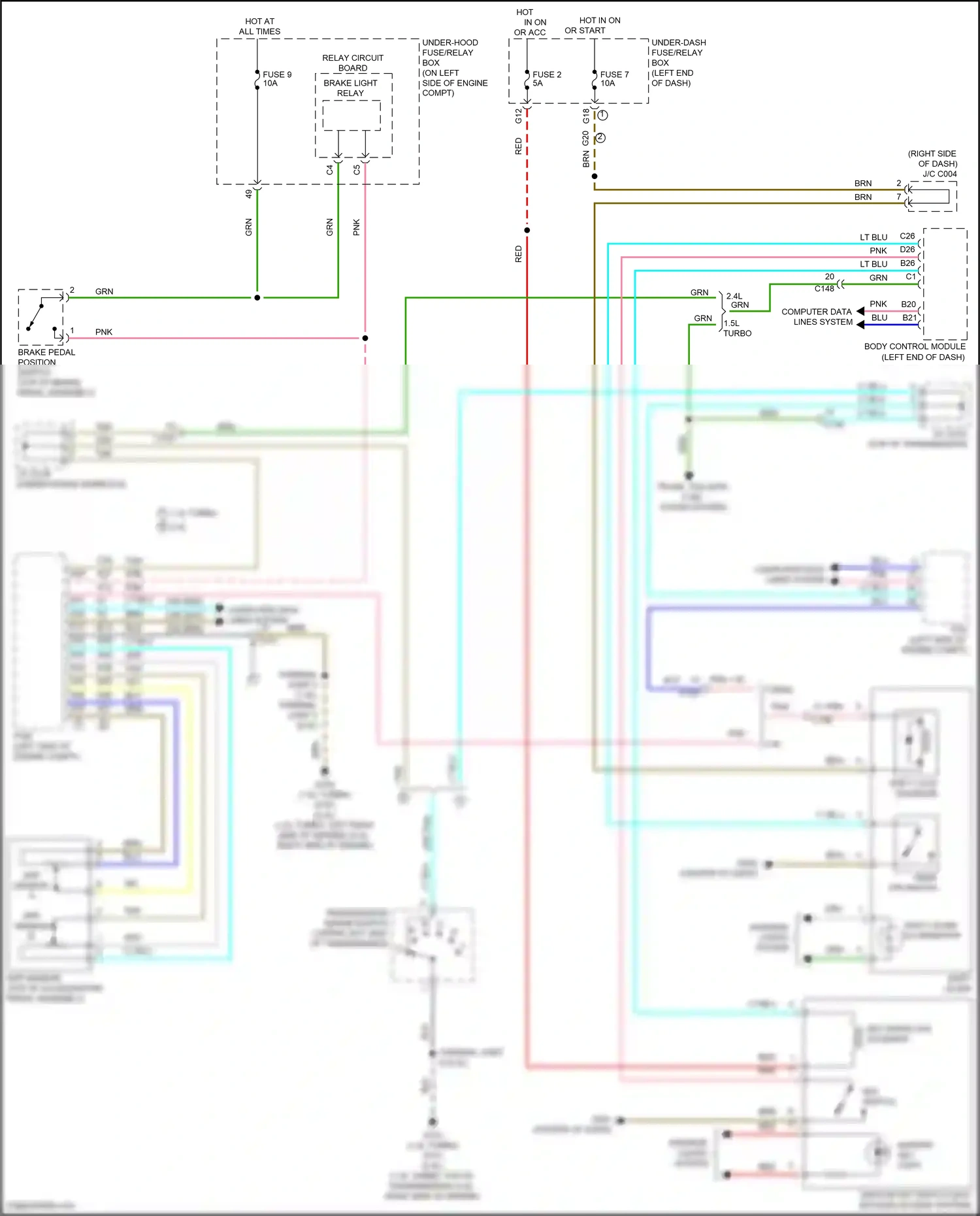 Wiring diagram app sensor a for Honda CR-V V (2016-2022) (4 of 6)