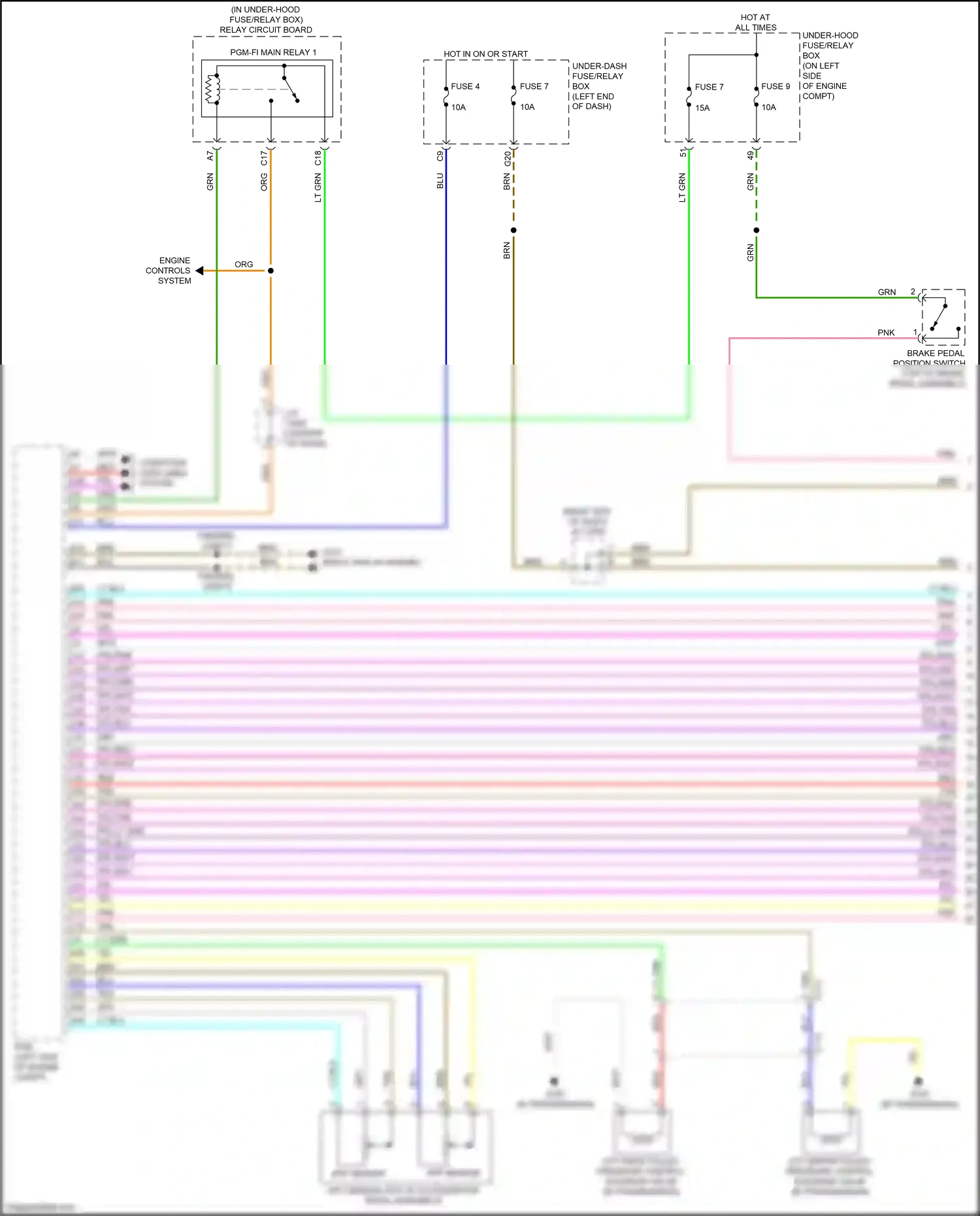 Wiring diagram app sensor b for Honda CR-V V (2016-2022) (2 of 6)