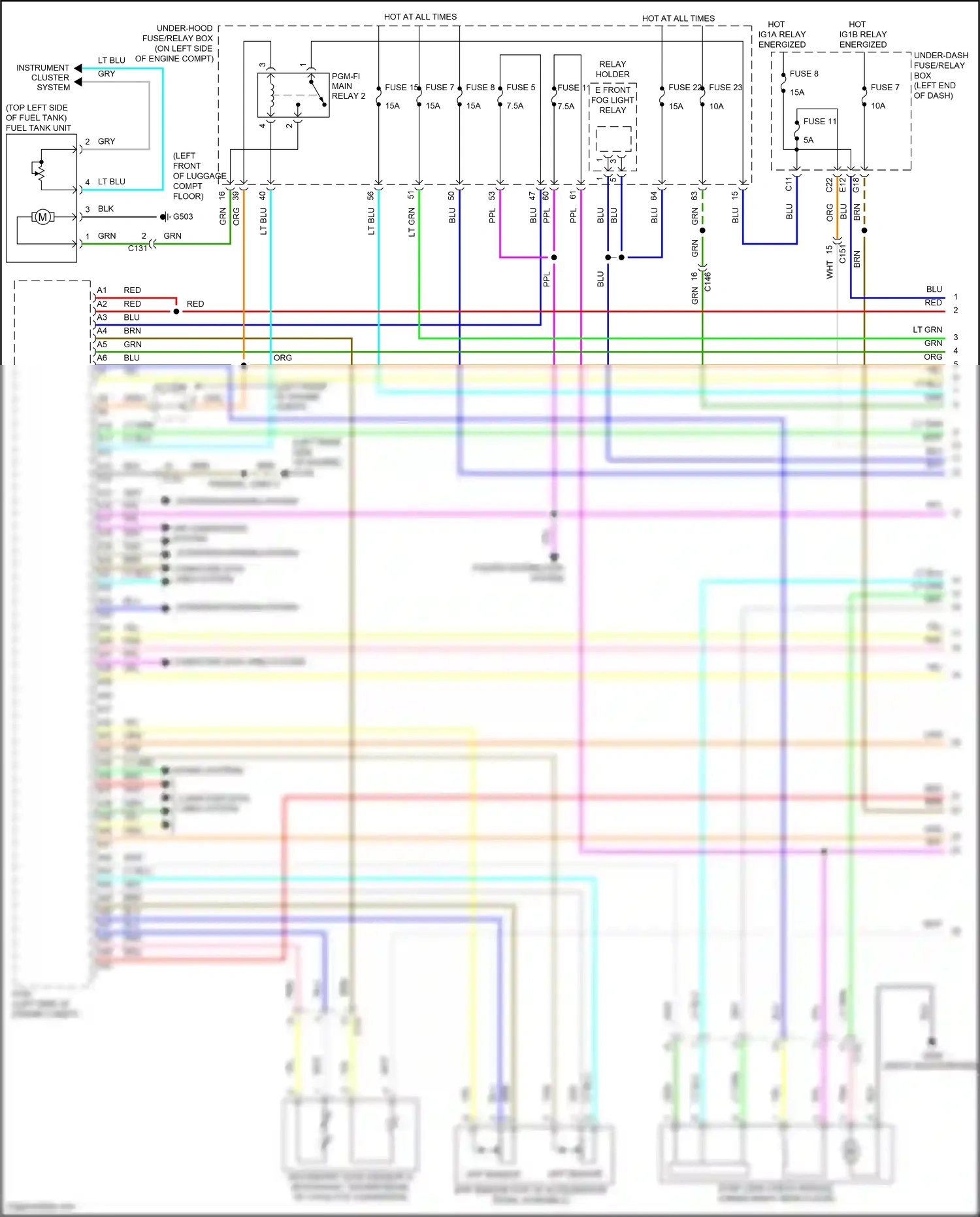 Wiring diagram app sensor b for Honda CR-V V (2016-2022) (5 of 6)