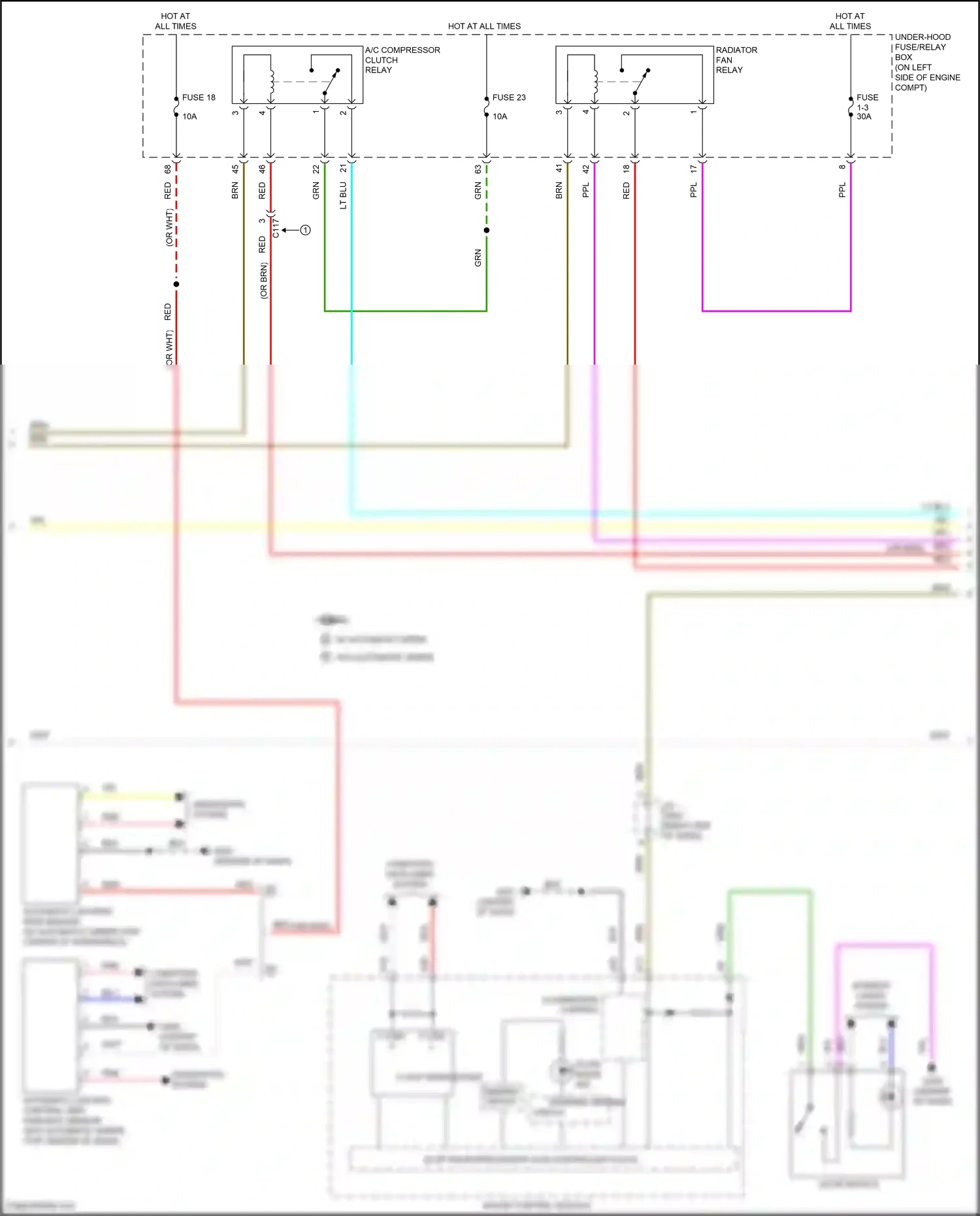 Wiring diagram automatic lighting/ rain sensor for Honda CR-V V (2016-2022) (1 of 8)