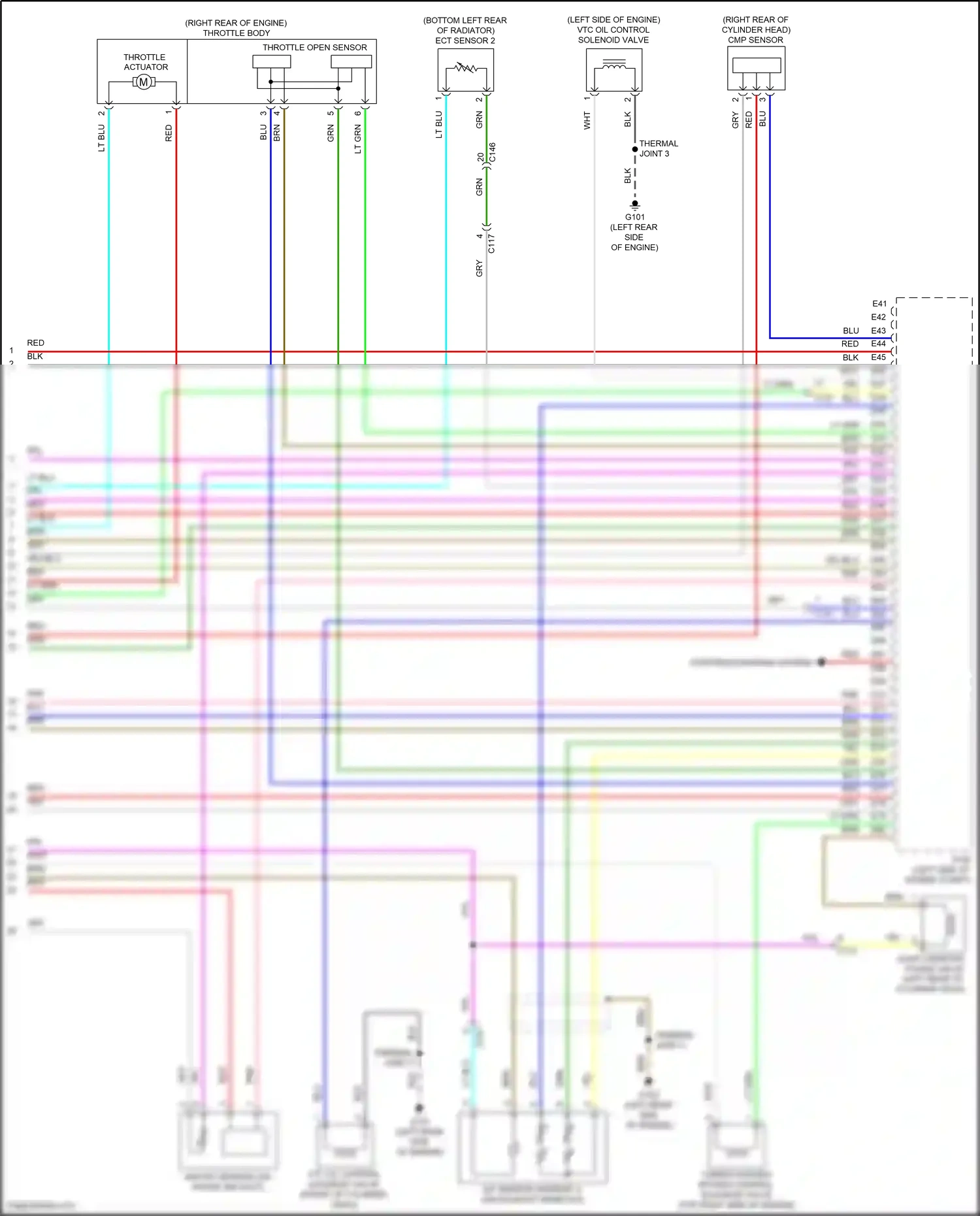 Wiring diagram cmp sensor a for Honda CR-V V (2016-2022) (3 of 4)