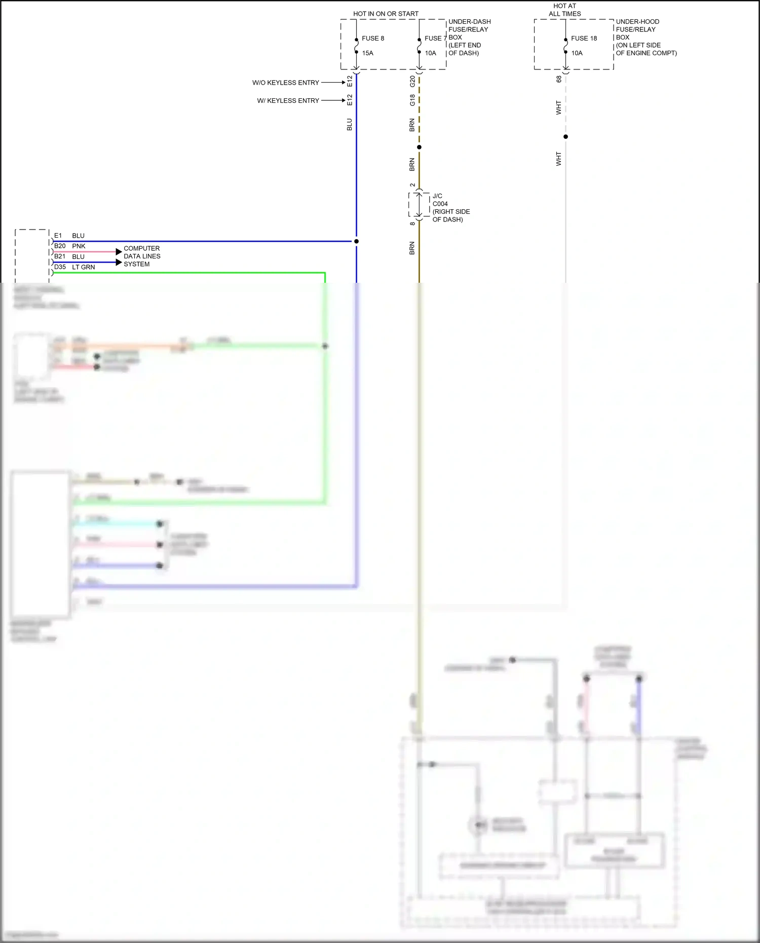 Wiring diagram computer data lines system for Honda CR-V V (2016-2022) (47 of 82)