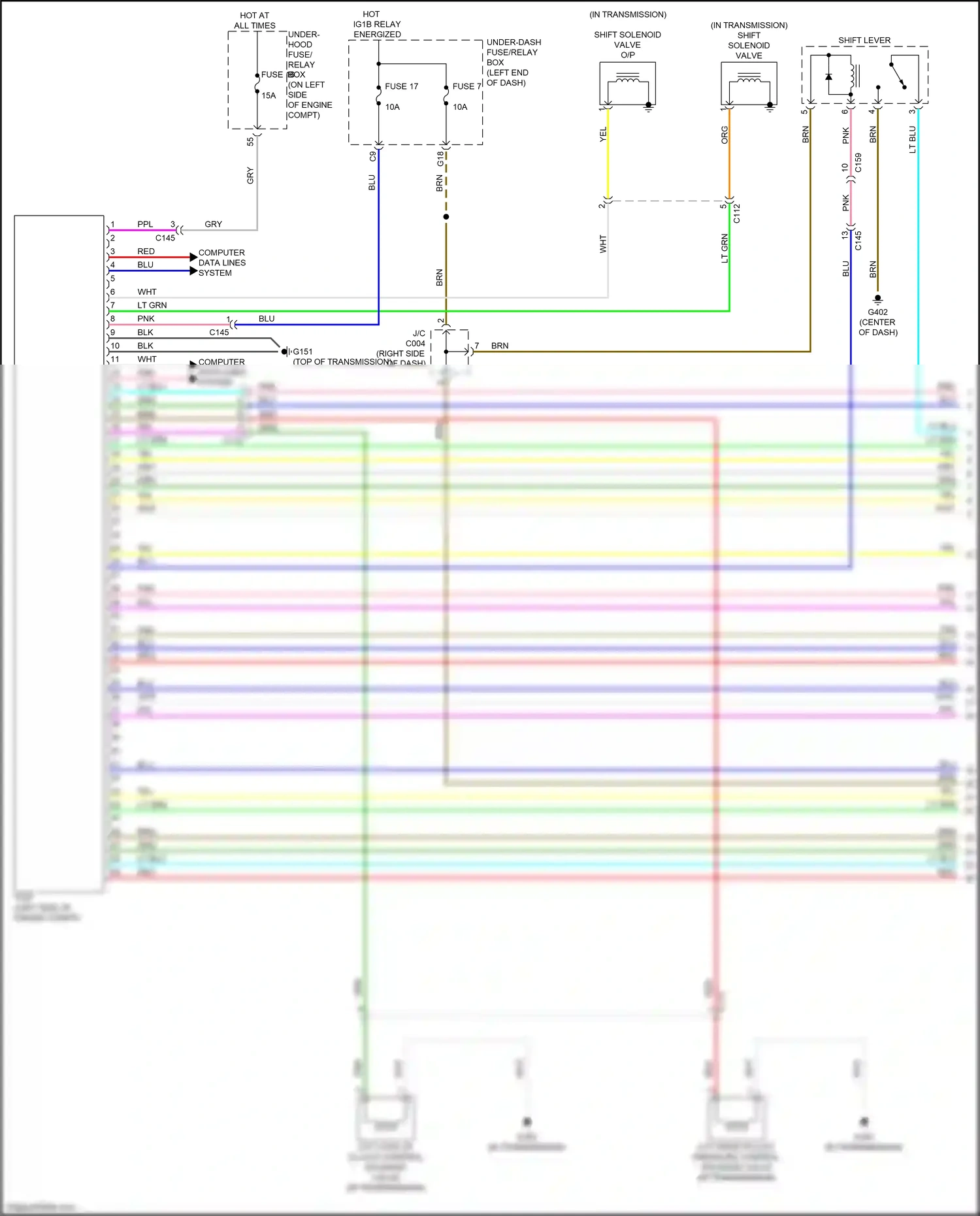 Wiring diagram computer data lines system for Honda CR-V V (2016-2022) (71 of 82)