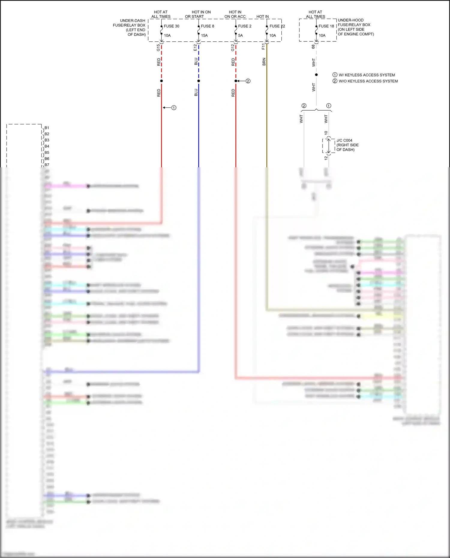 Wiring diagram computer data lines system for Honda CR-V V (2016-2022) (2 of 82)