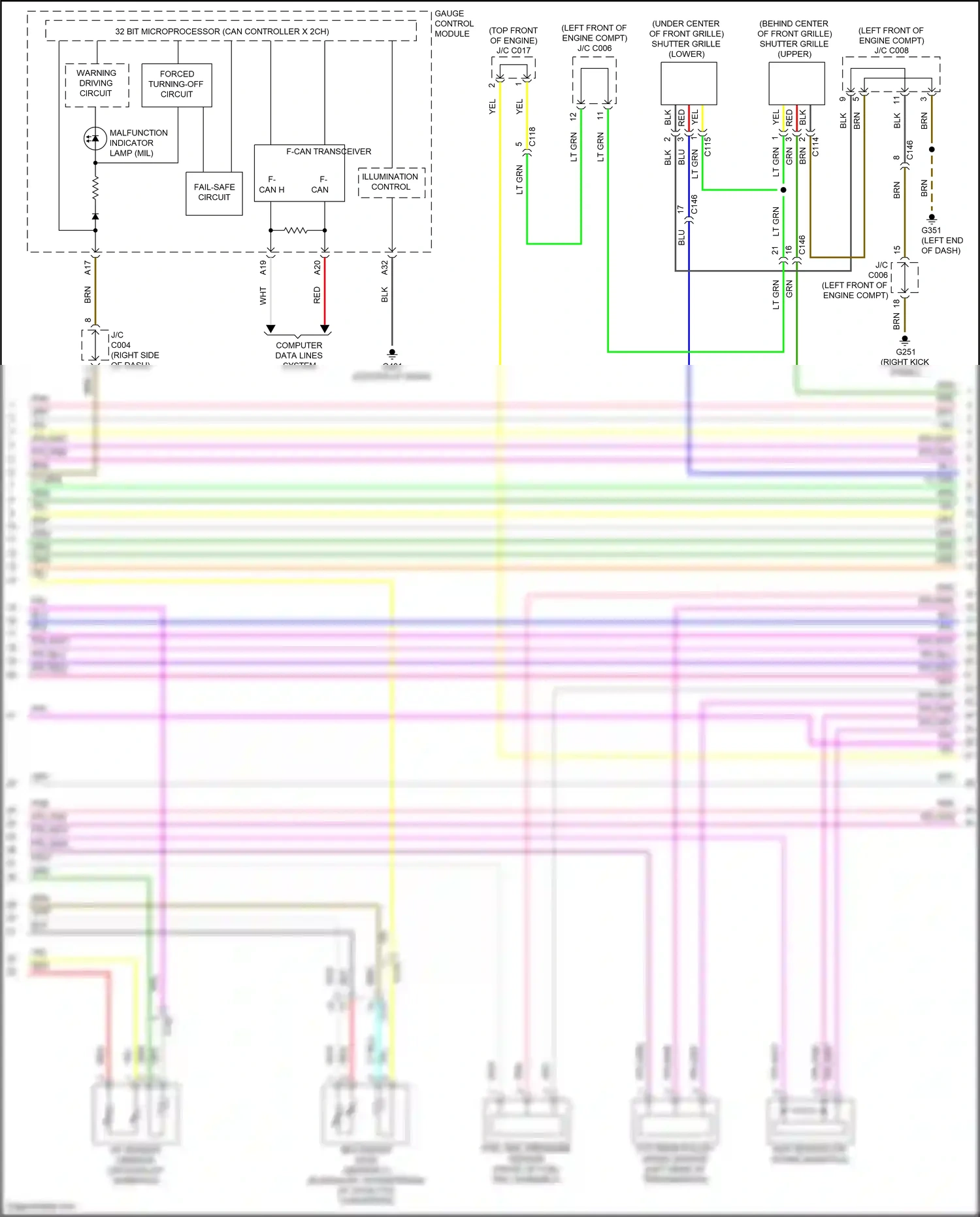 Wiring diagram gauge control module for Honda CR-V V (2016-2022) (40 of 43)