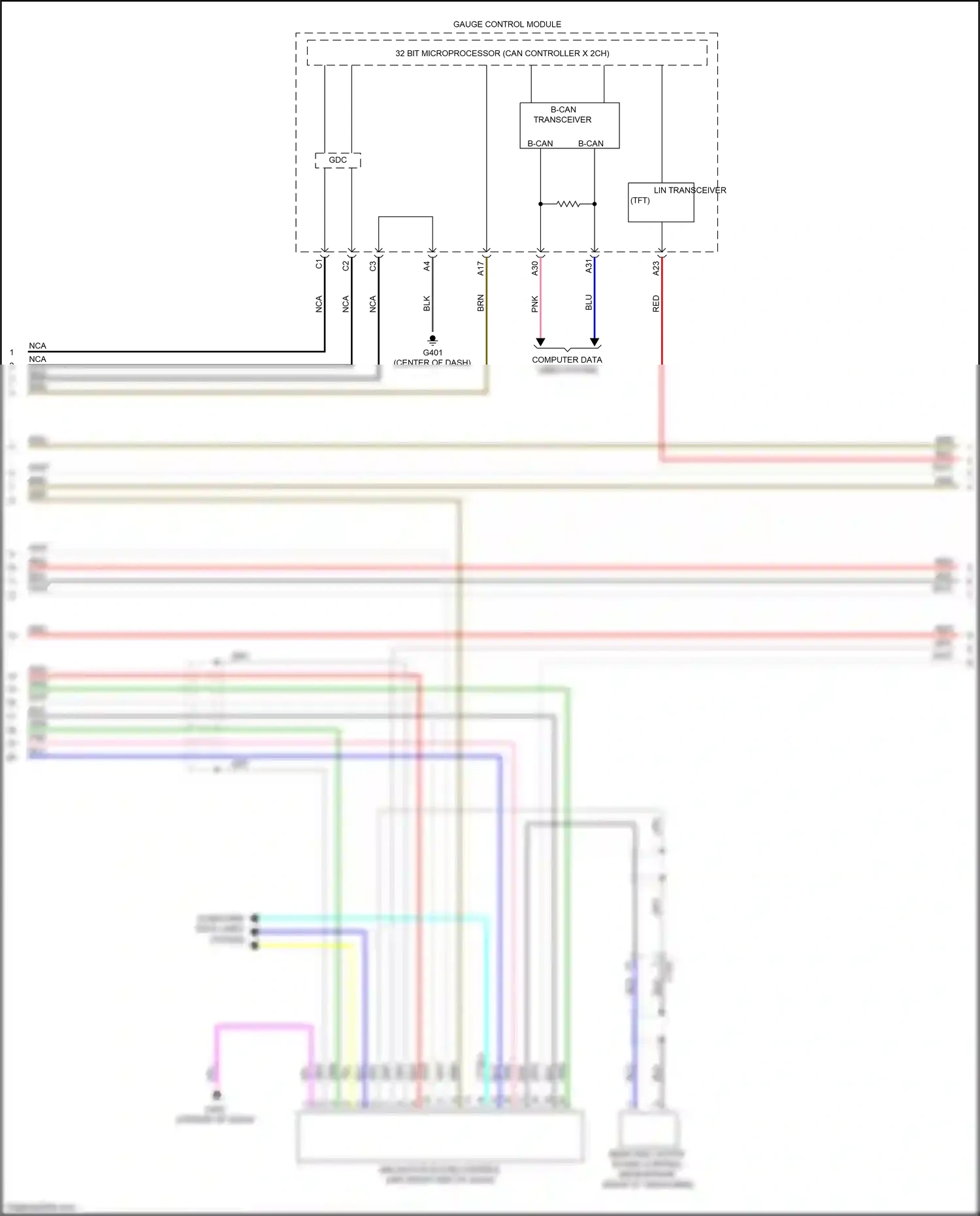 Wiring diagram gauge control module for Honda CR-V V (2016-2022) (19 of 43)