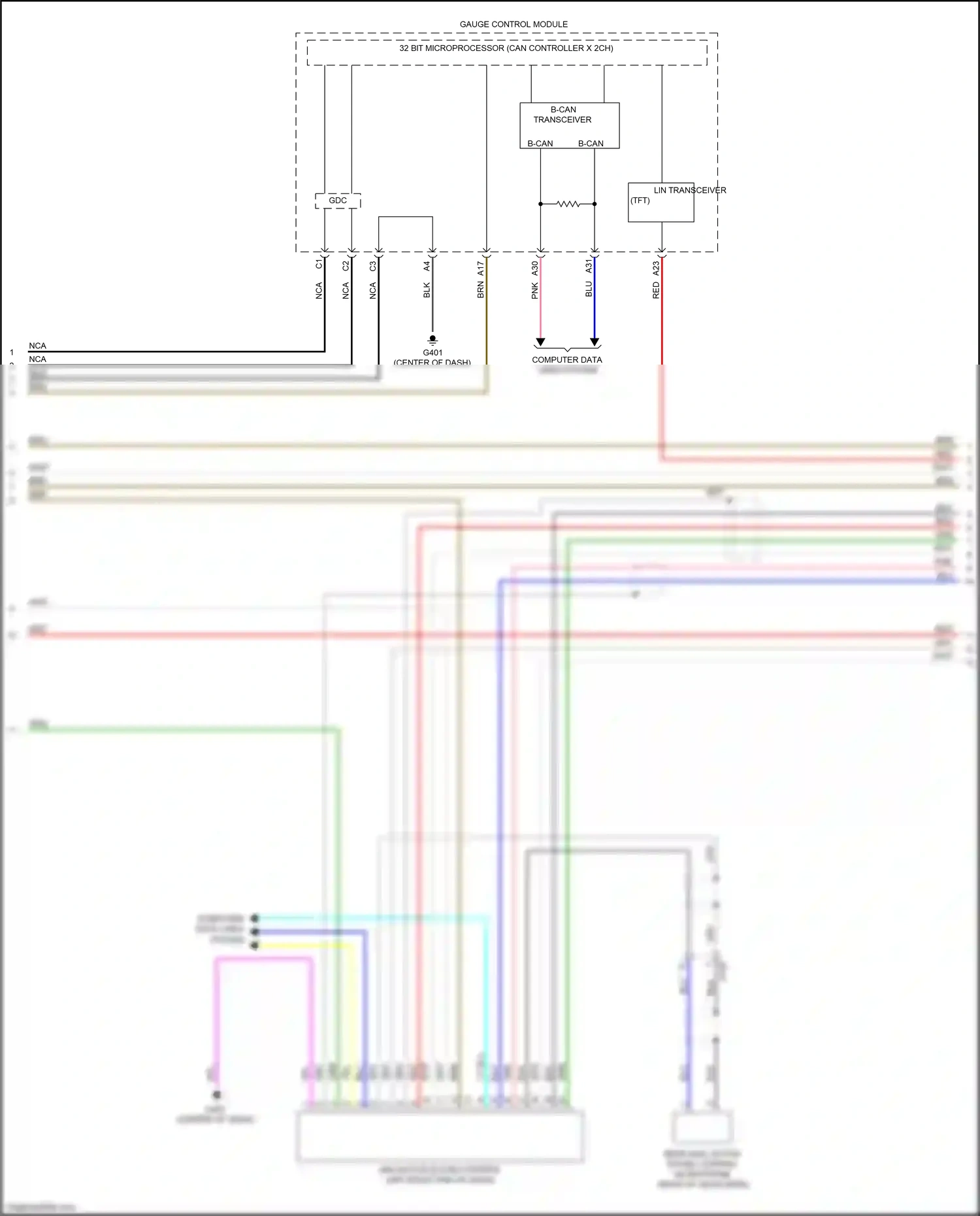 Wiring diagram gauge control module for Honda CR-V V (2016-2022) (20 of 43)