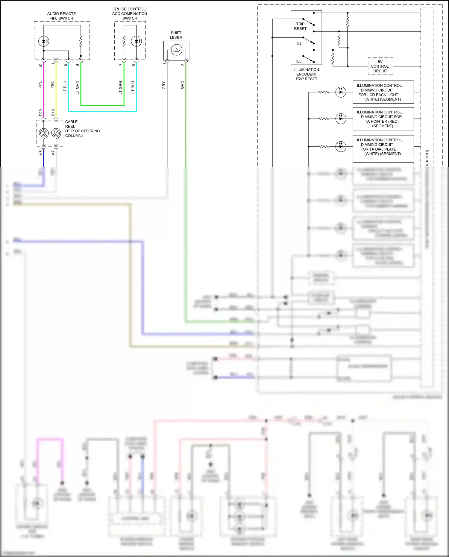Wiring diagram gauge control module for Honda CR-V V (2016-2022) (17 of 43)