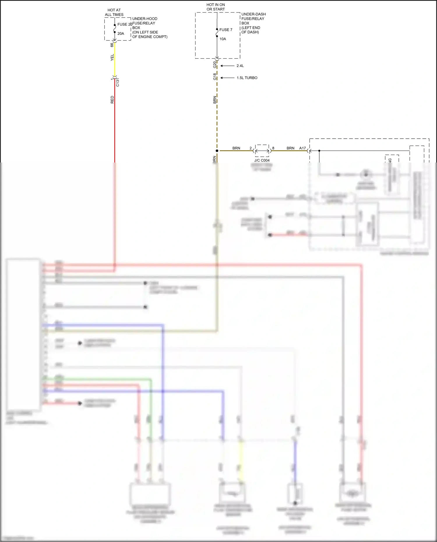 Wiring diagram left quarterpanel) for Honda CR-V V (2016-2022) (31 of 34)