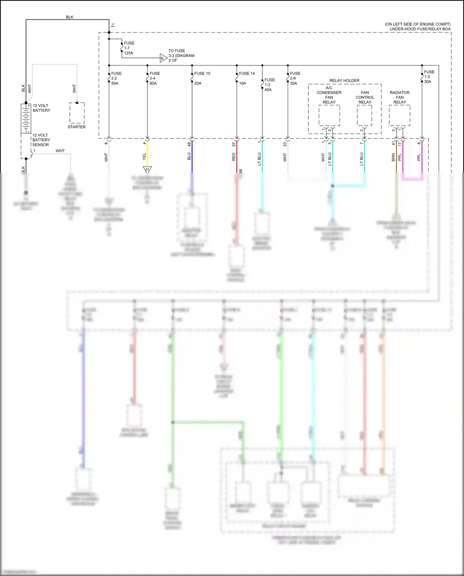 Wiring diagram left quarterpanel) for Honda CR-V V (2016-2022) (20 of 34)