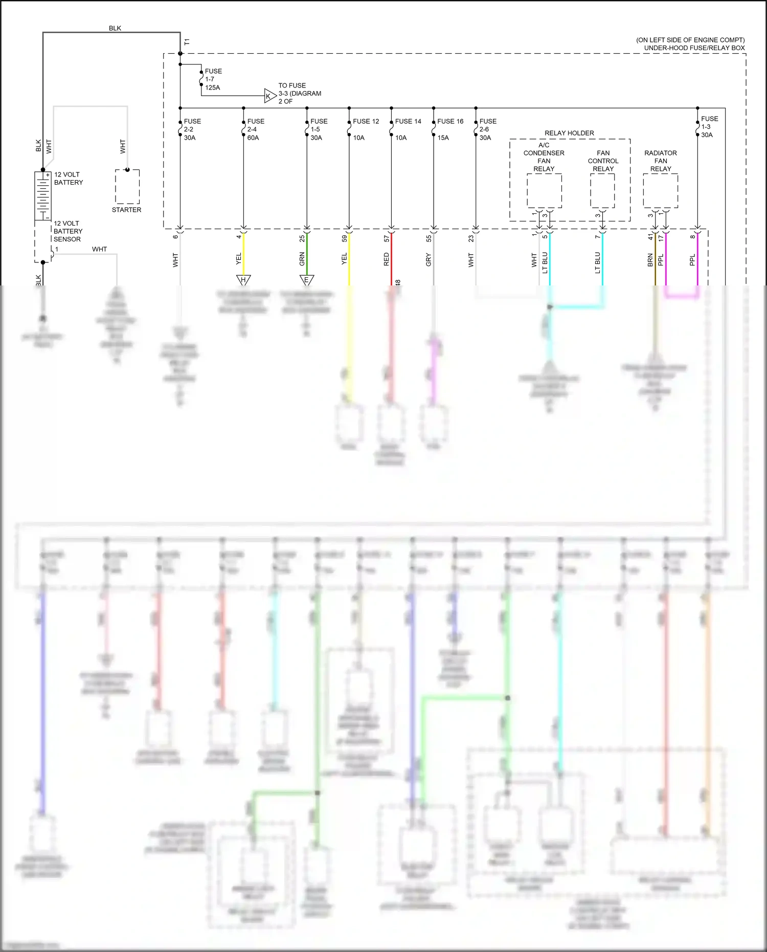 Wiring diagram left quarterpanel) for Honda CR-V V (2016-2022) (17 of 34)