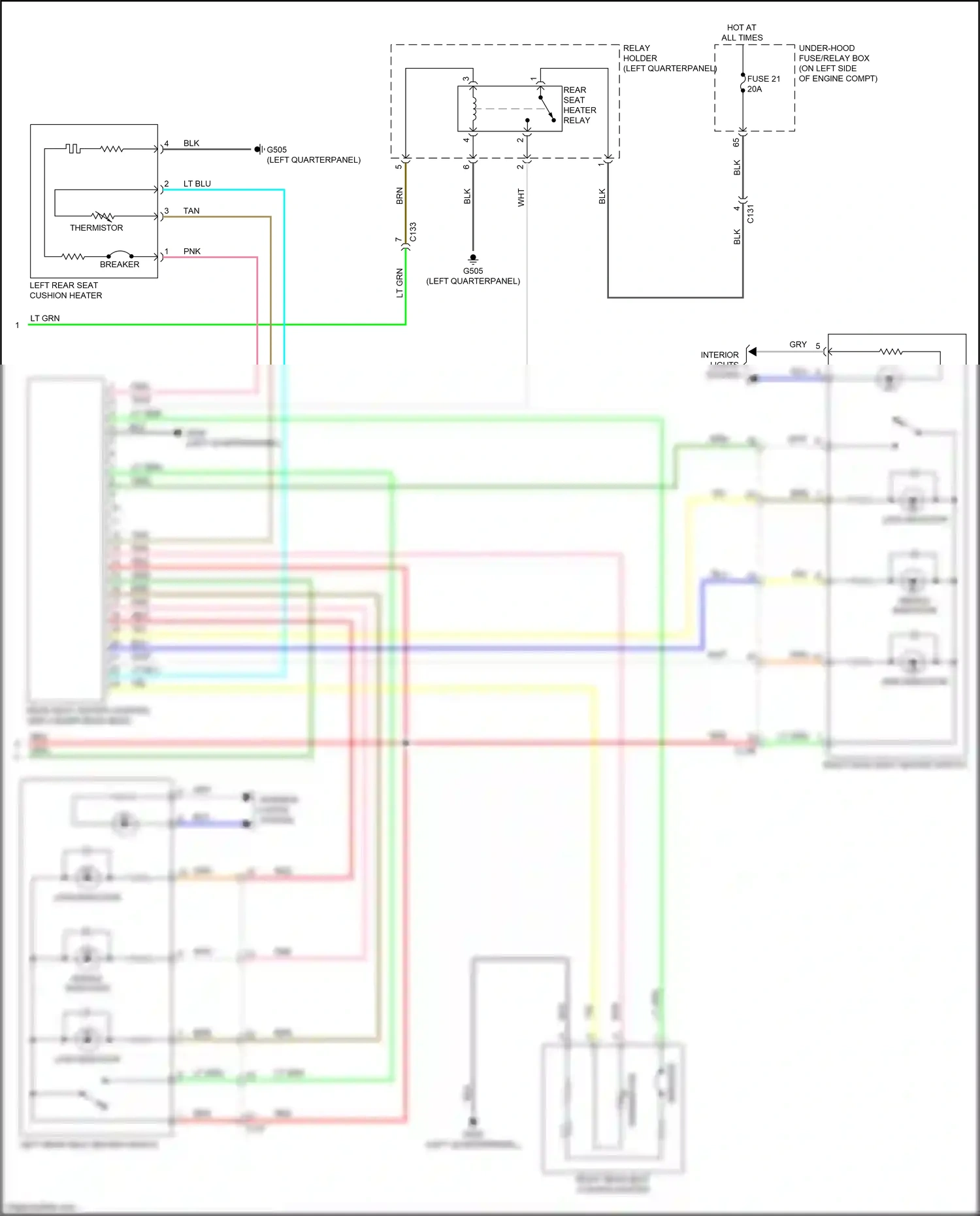 Wiring diagram low indicator for Honda CR-V V (2016-2022) (1 of 1)